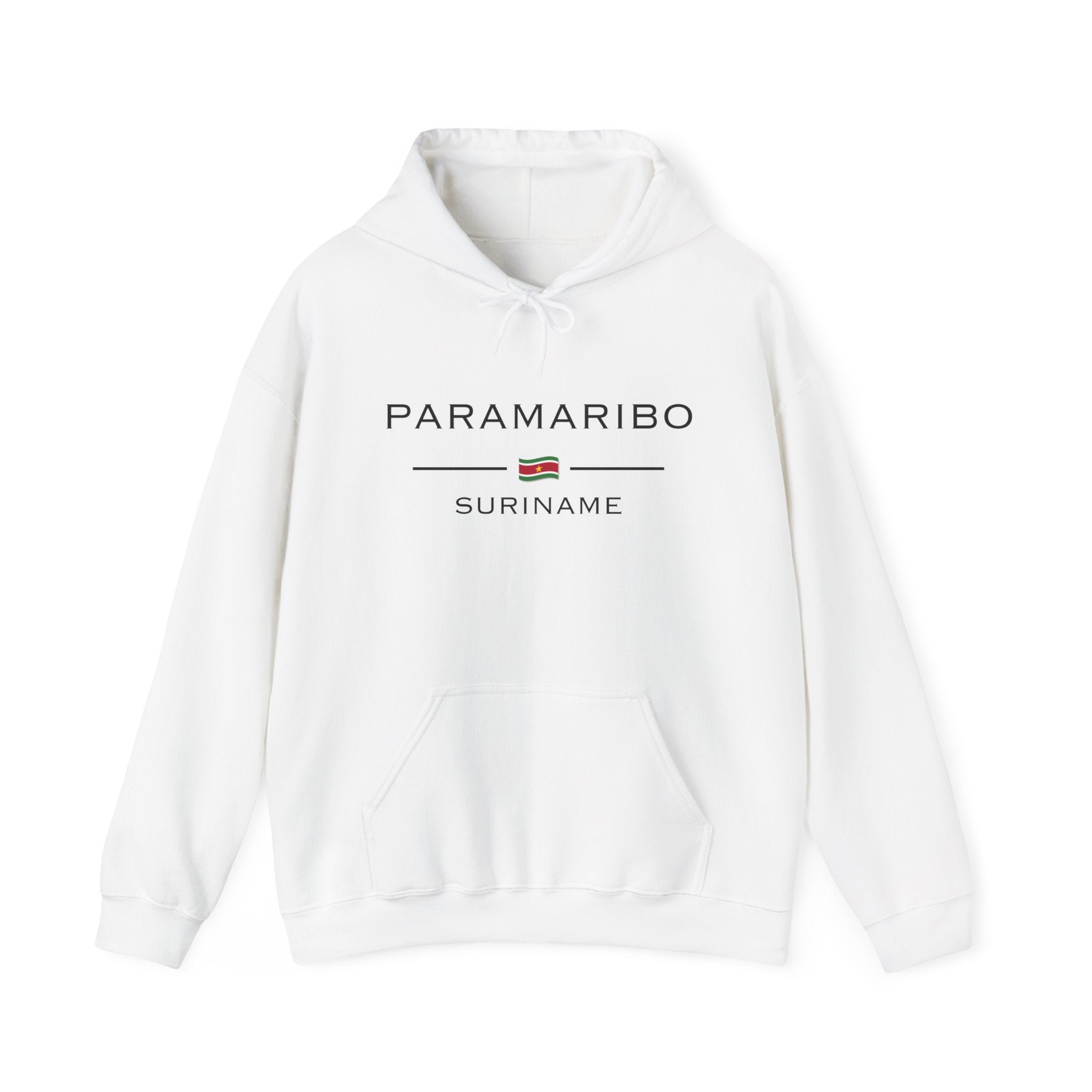 Paramaribo Hoodies wit vooraanzicht