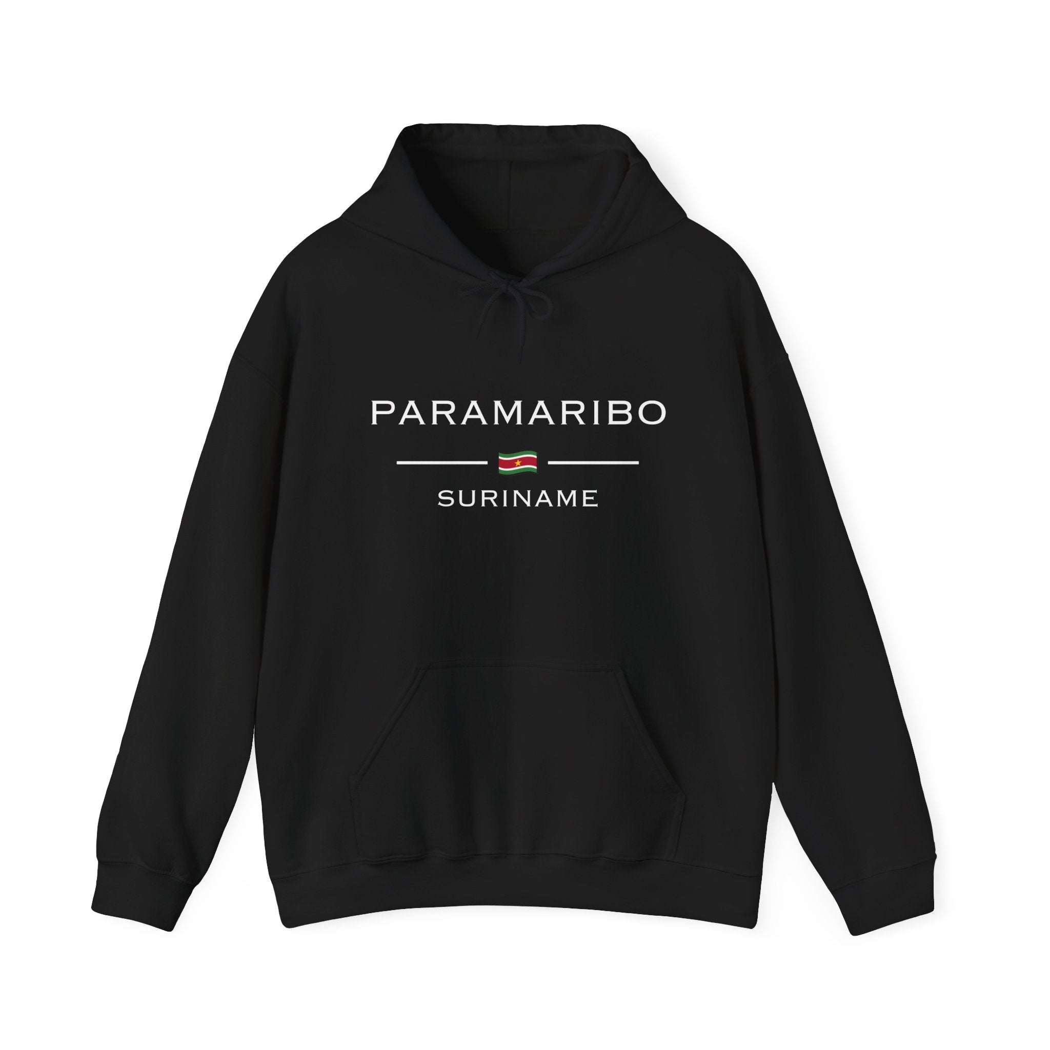 Paramaribo Hoodies zwart vooraanzicht