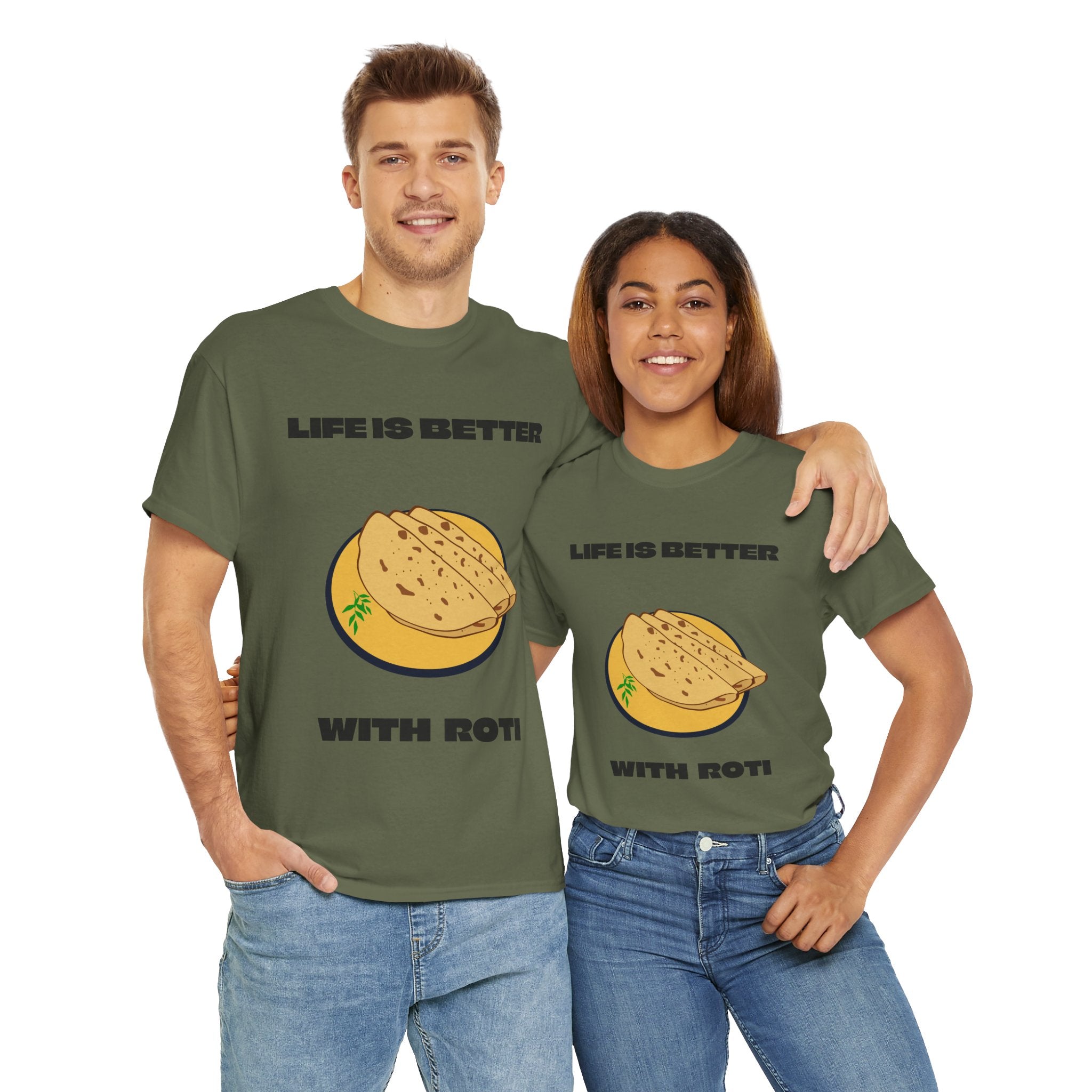 Life is better with Roti T-shirt - Huurdies