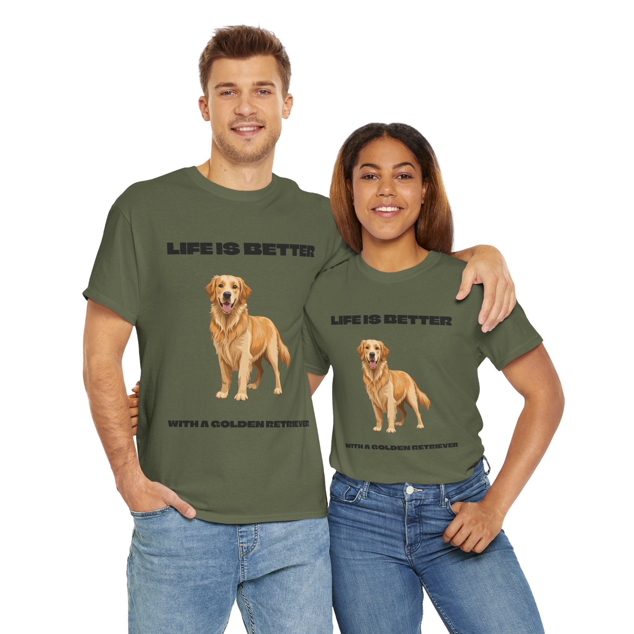 Golden retriever T-shirt - Huurdies