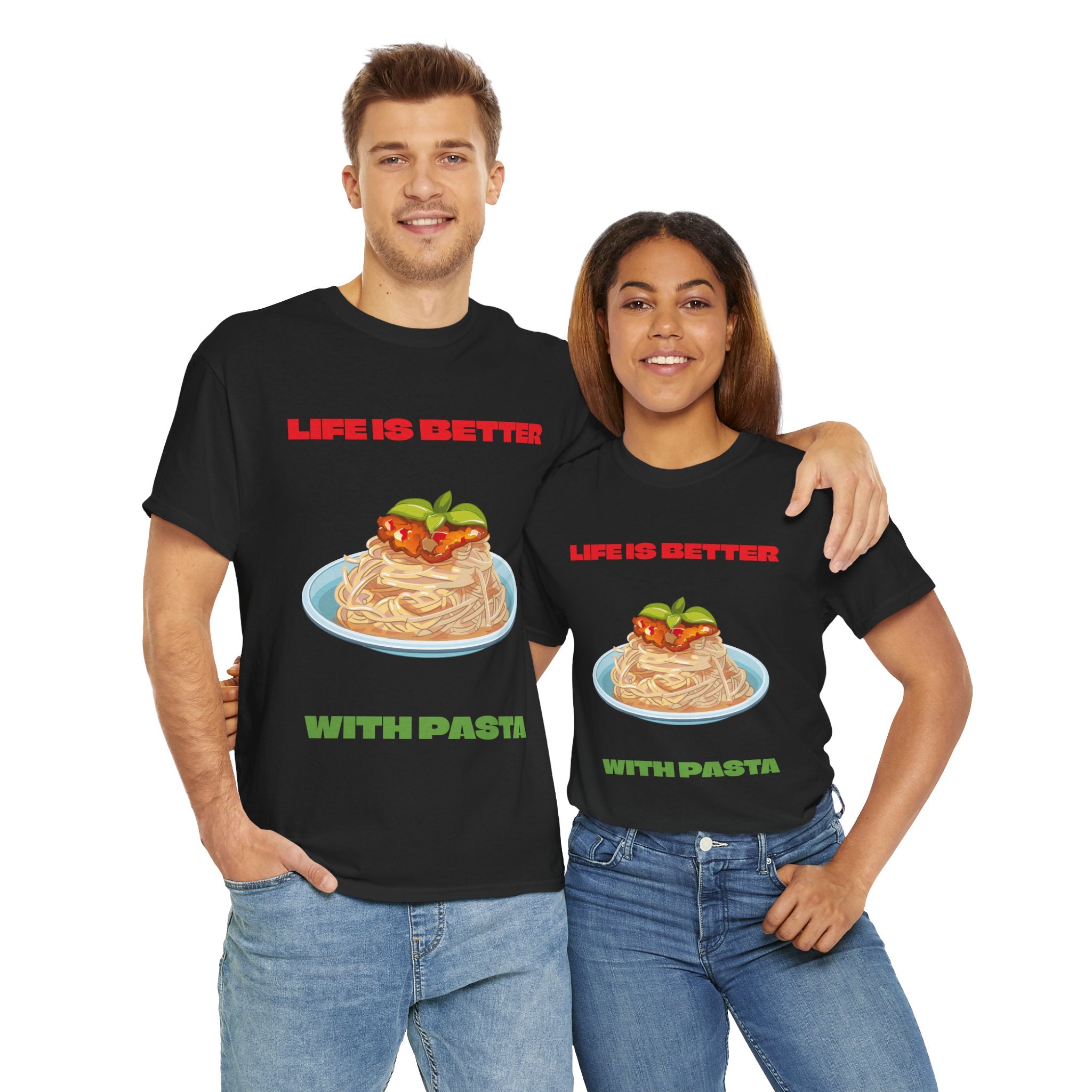 Life is better with Pasta T-shirt - Huurdies