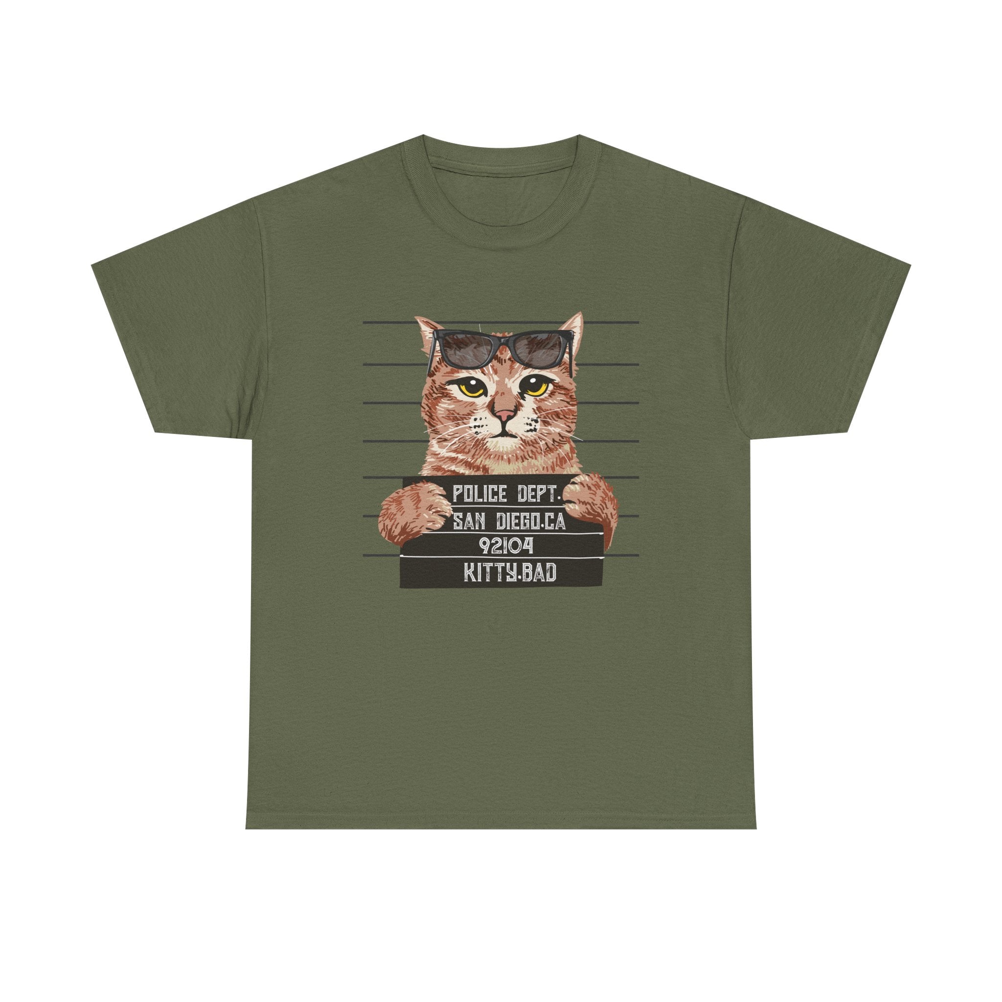 Arrested Cat T-shirt - Huurdies