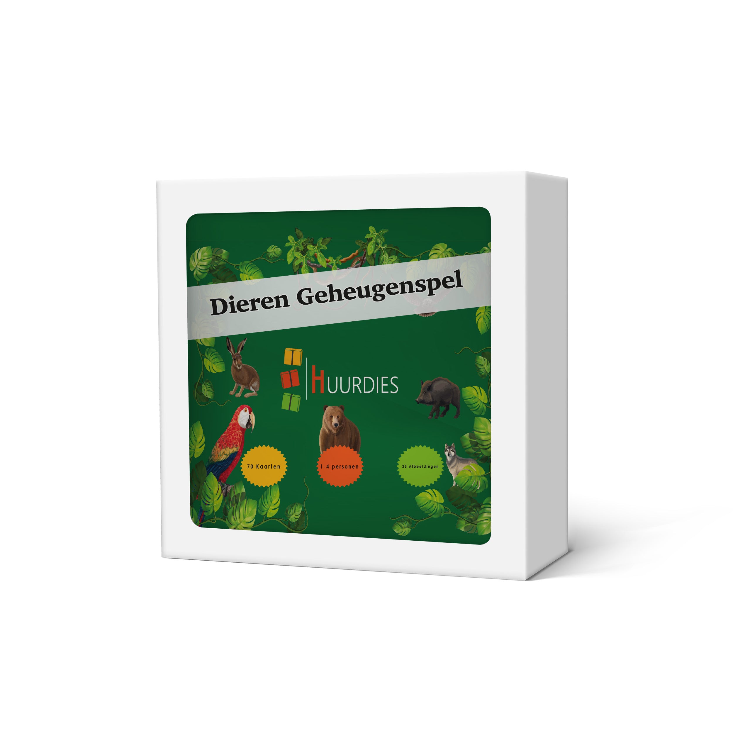 Dieren geheugenspel doosje