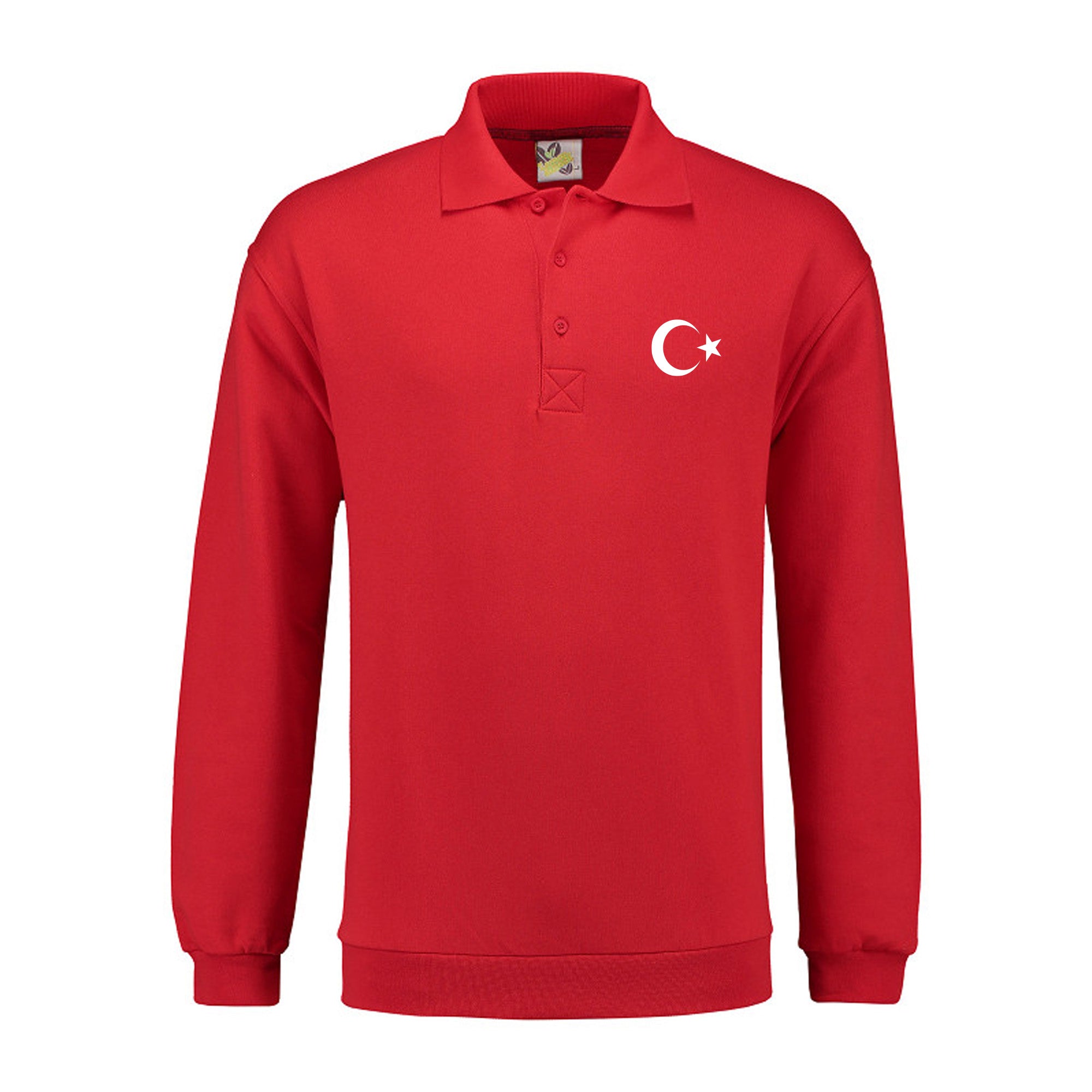 Marokko polosweater met logo marokko op borst