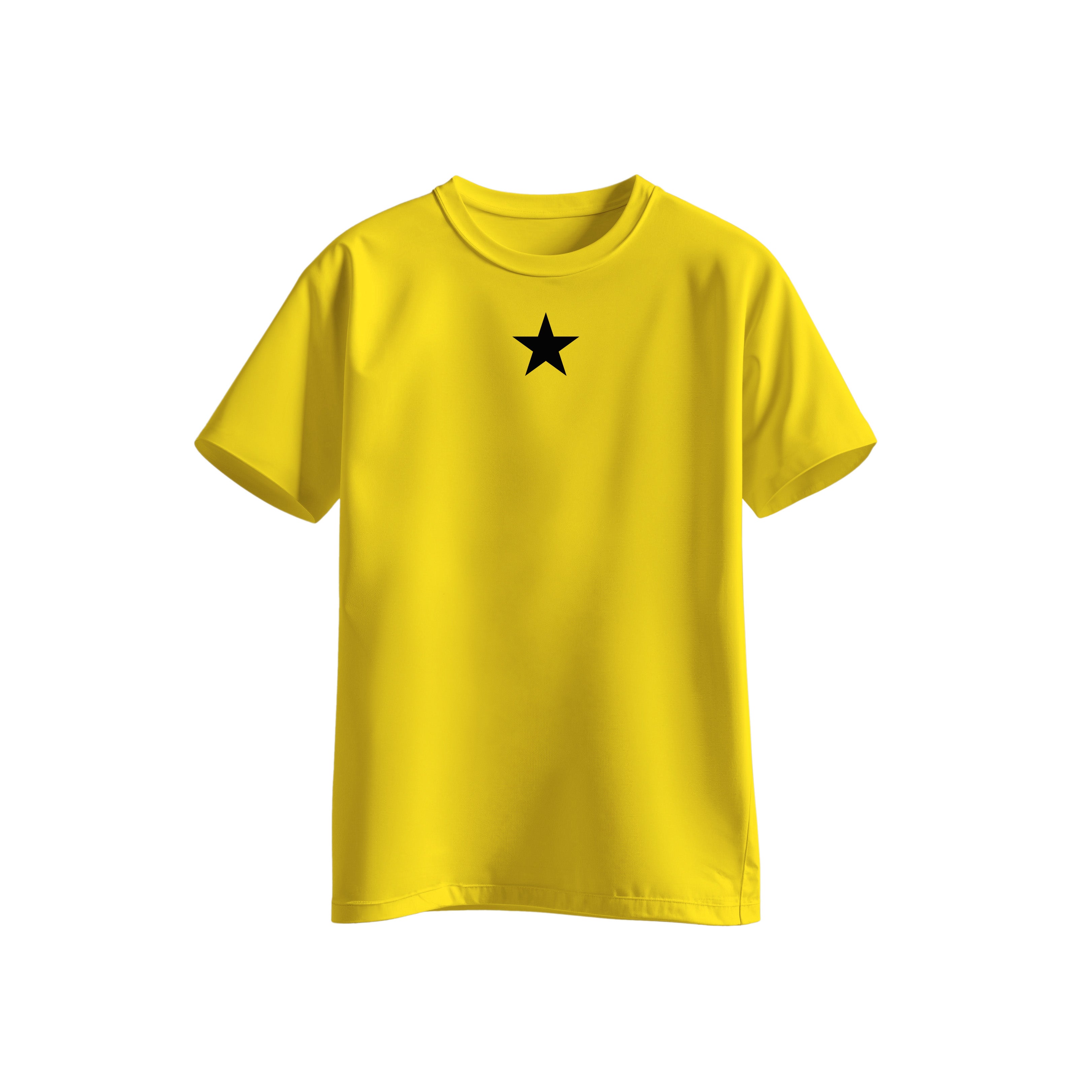 Ghana T-shirt zwart met vlaglogo midden borst stijlvol