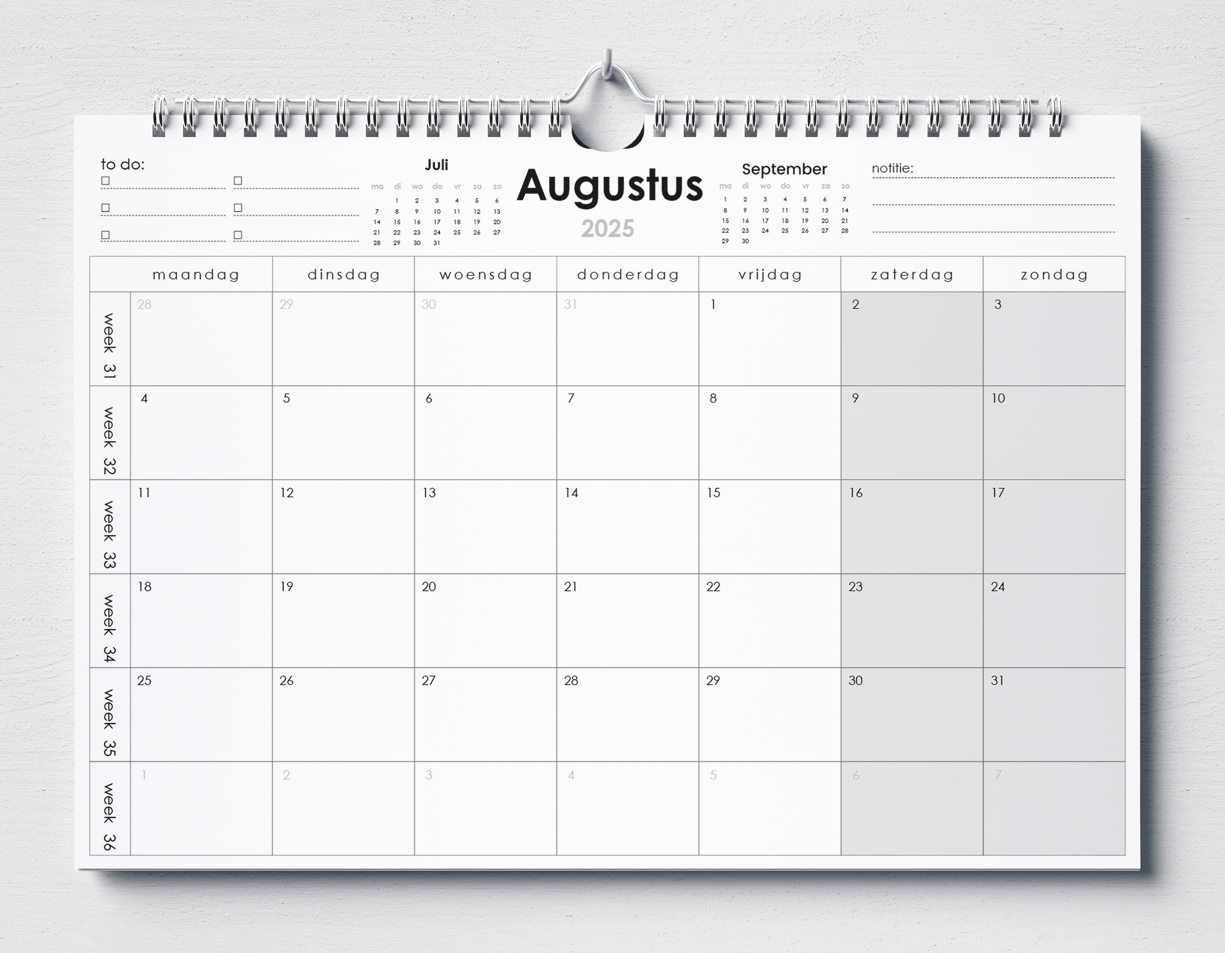 22 maanden kalender - Huurdies