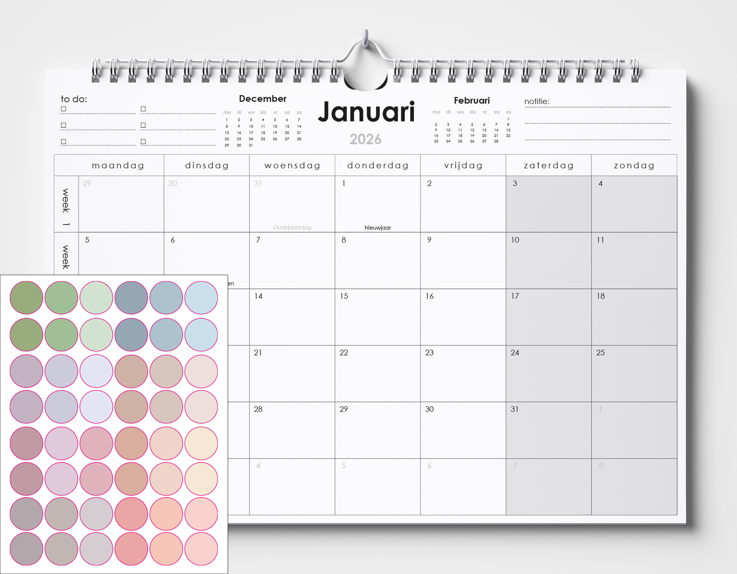 2026 kalender - Huurdies