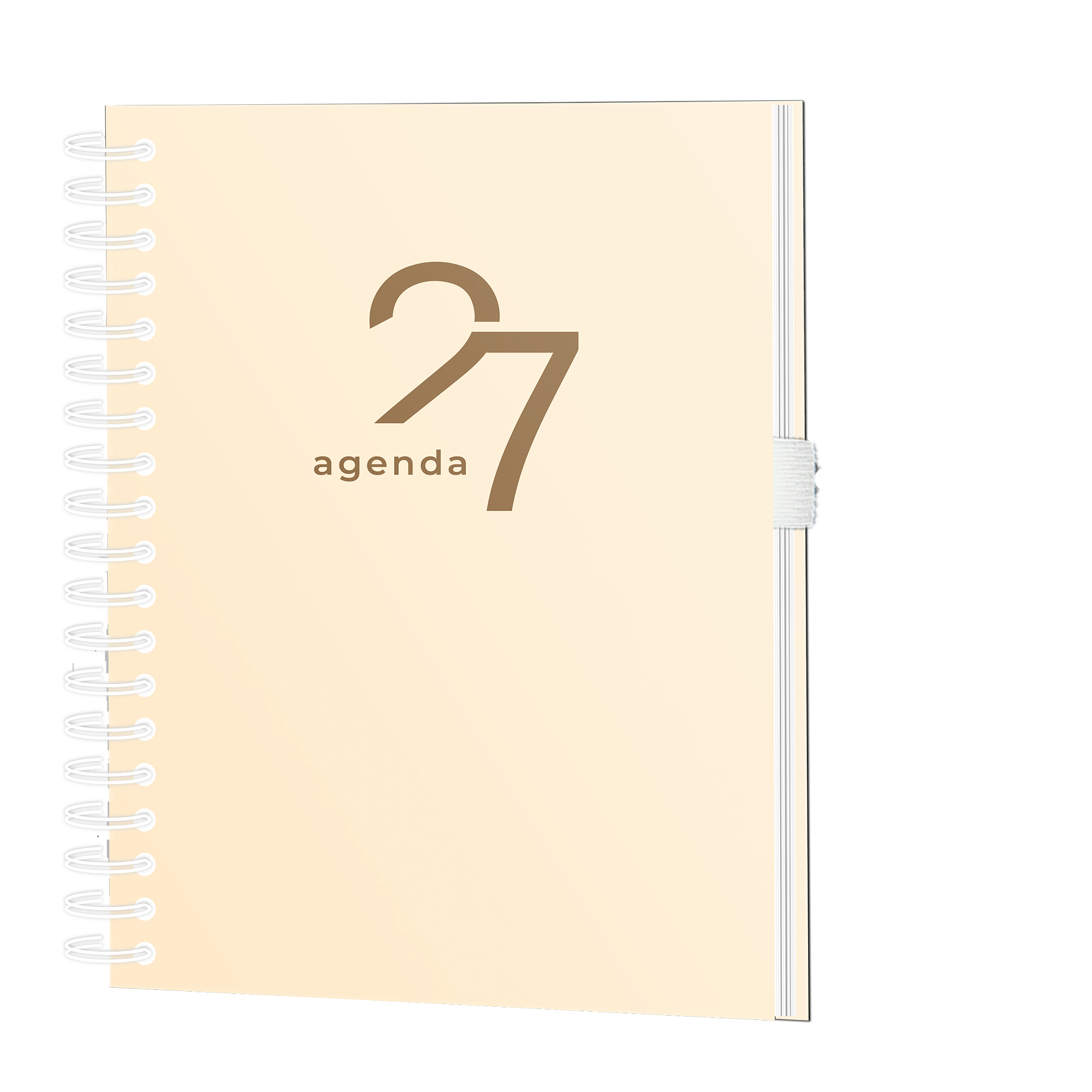 Schoolagenda beige