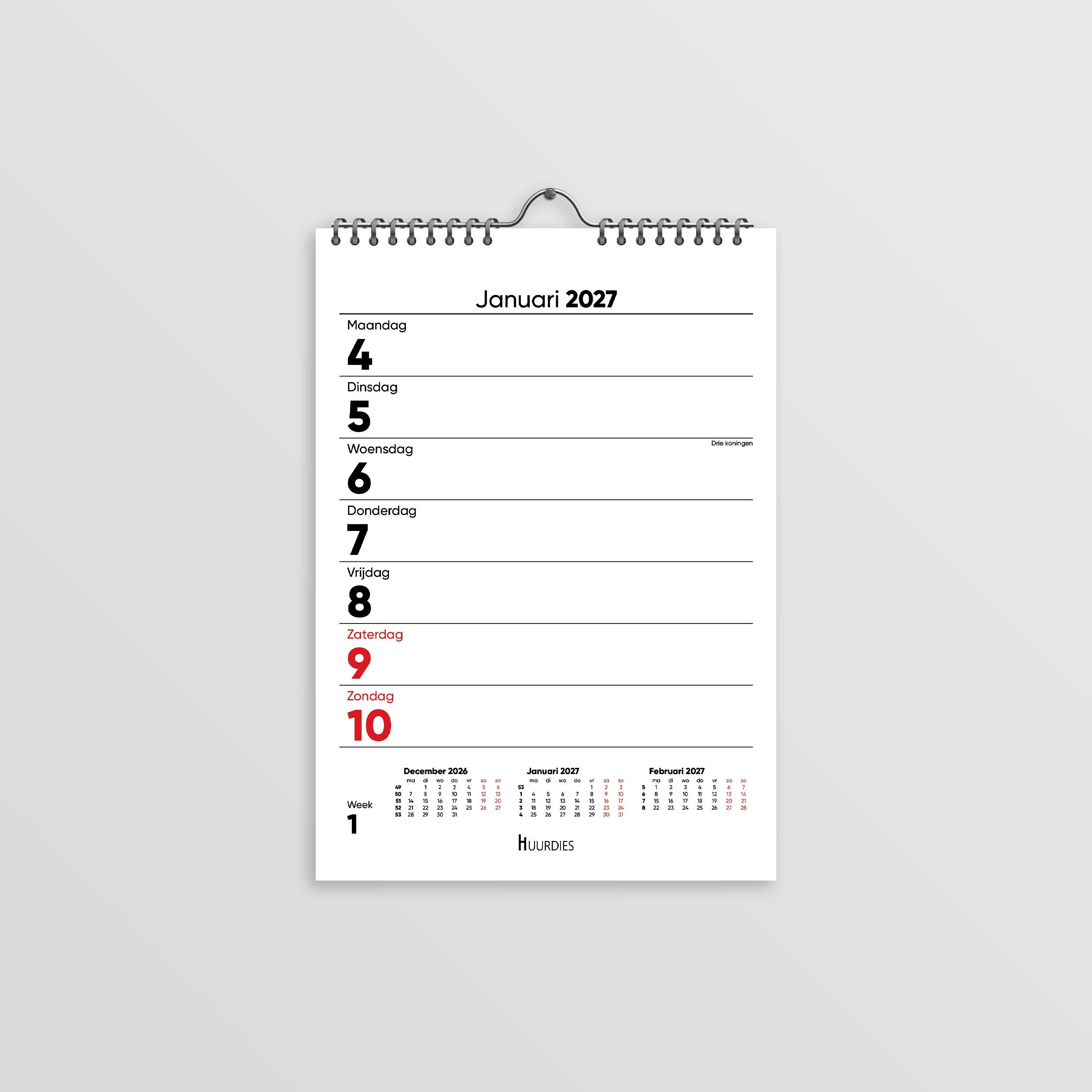 Weekkalender 2027
