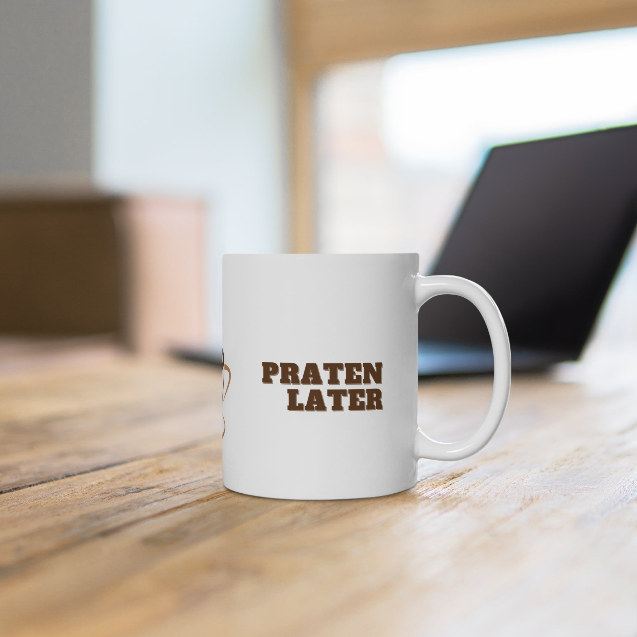 Koffie eerst, Praten Later mok
