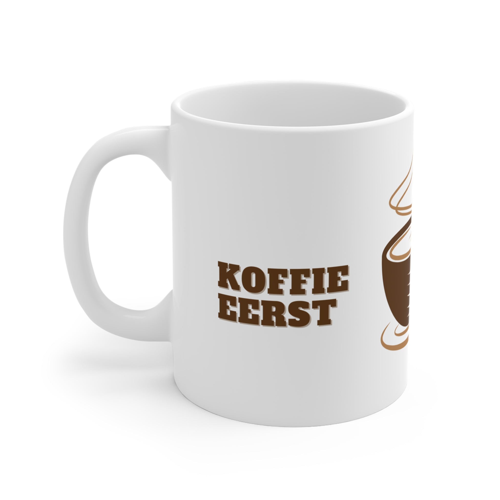 Koffie eerst, Praten Later mok
