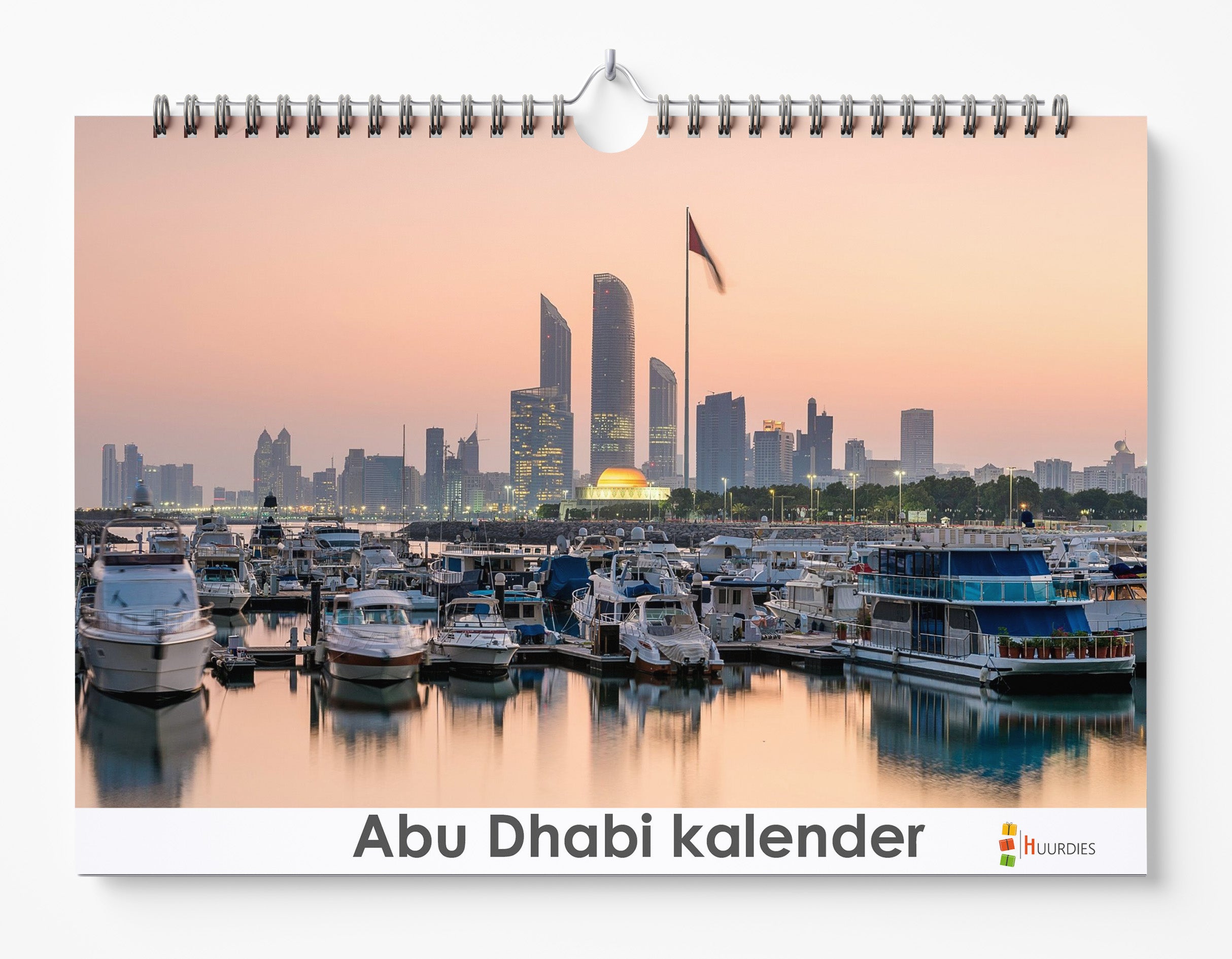 Abu Dhabi verjaardagskalender met afbeelding van abu dhabi, Huurdies