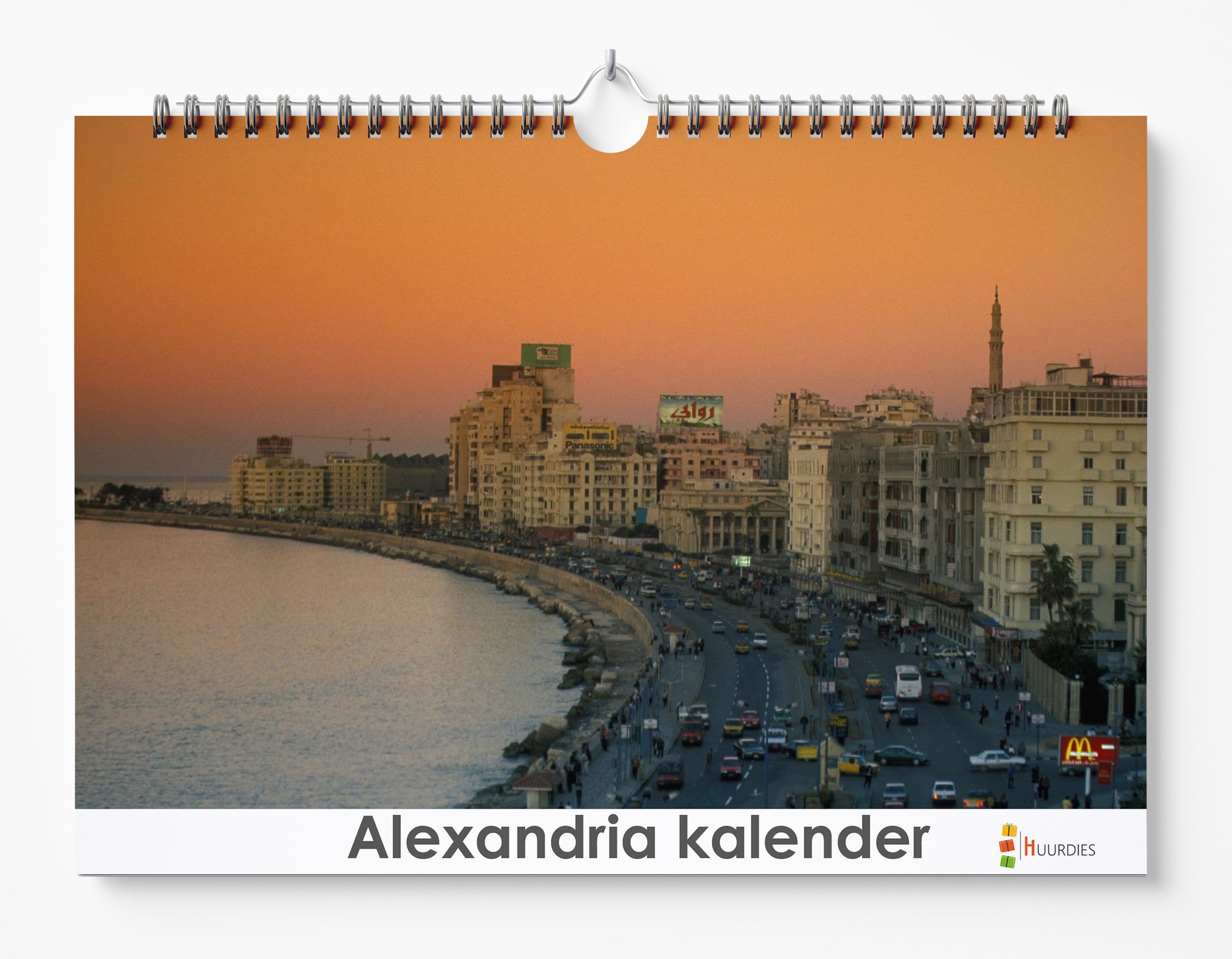 Alexandria verjaardagskalender met afbeelding van alexandria, Huurdies