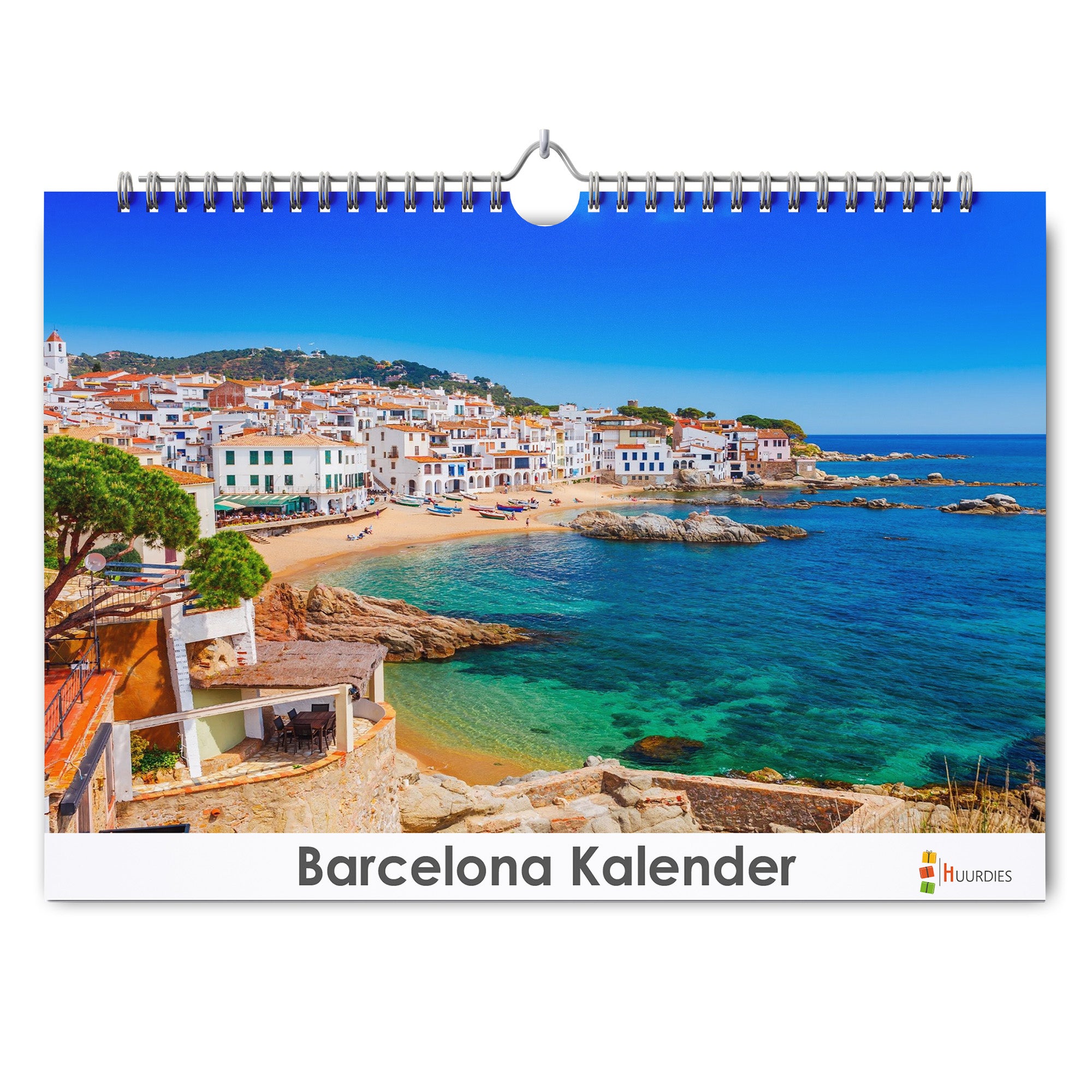 Barcelona verjaardagskalender met afbeelding van barcelona, Huurdies