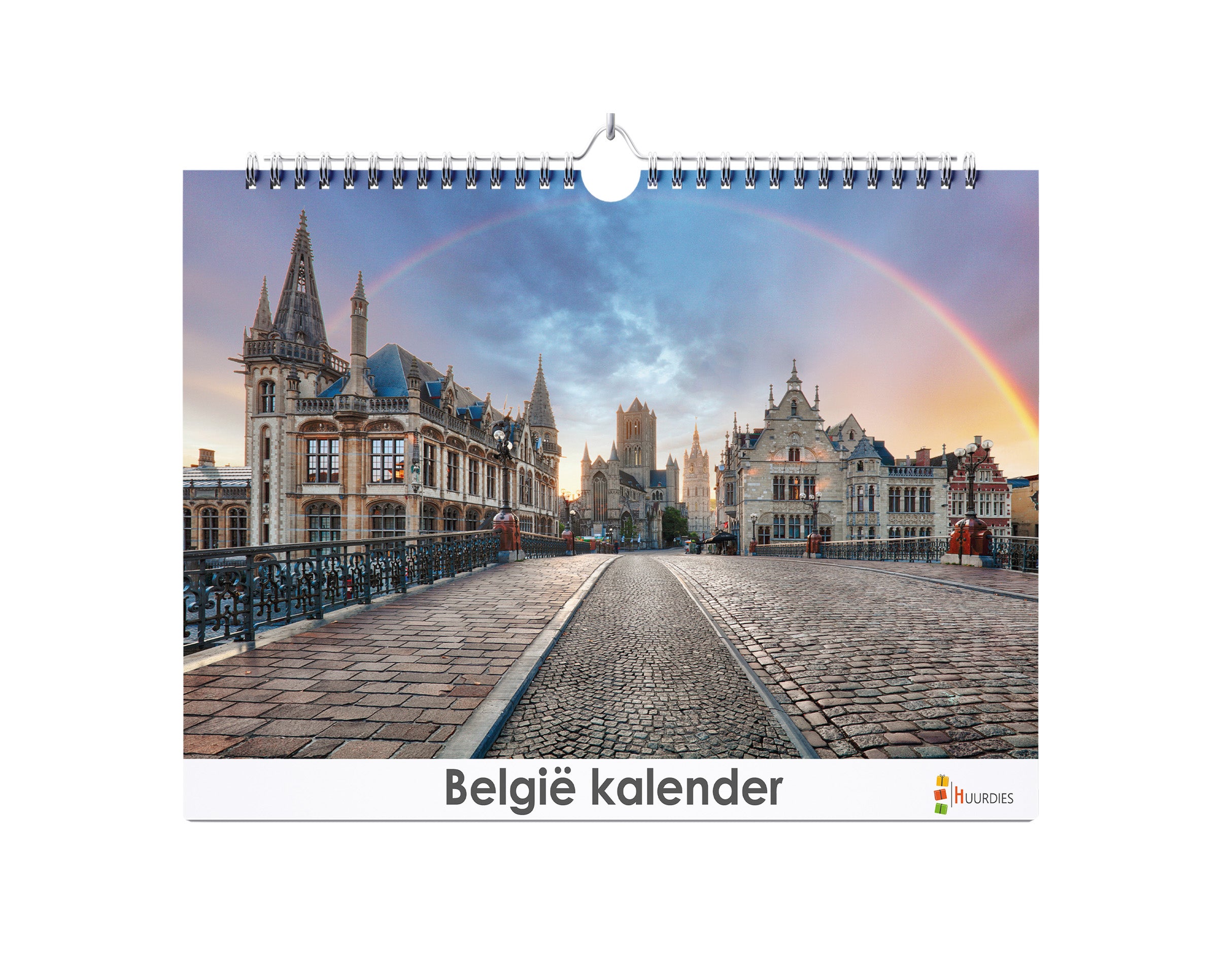 België verjaardagskalender met afbeelding van belgië, Huurdies