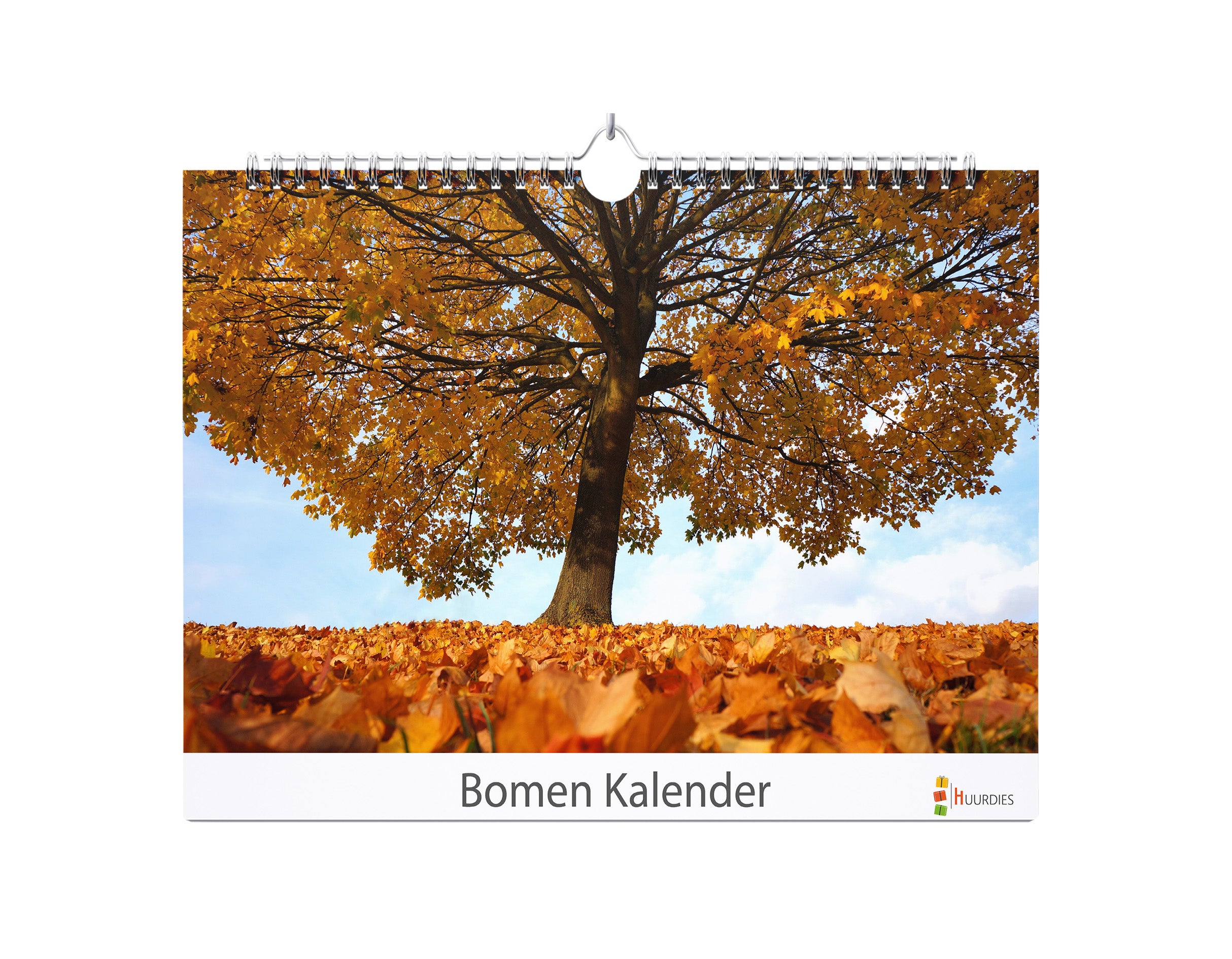 Bomen verjaardagskalender met afbeelding van bomen, Huurdies