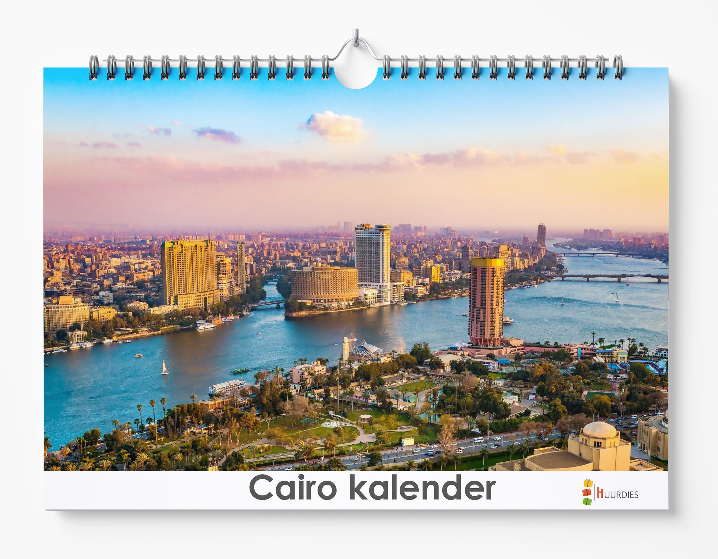 Caïro verjaardagskalender met afbeelding van caïro, Huurdies