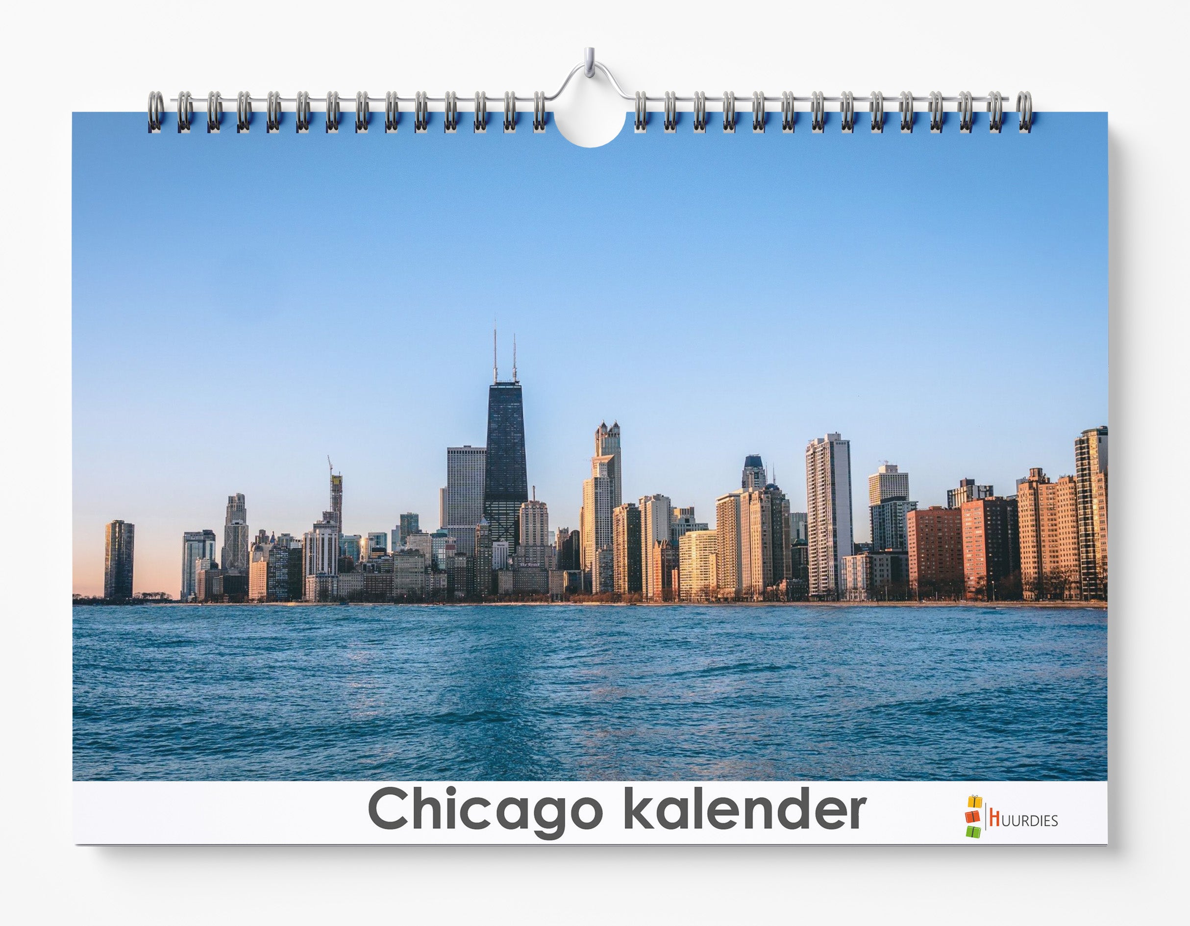 Chicago verjaardagskalender met afbeelding van chicago, Huurdies