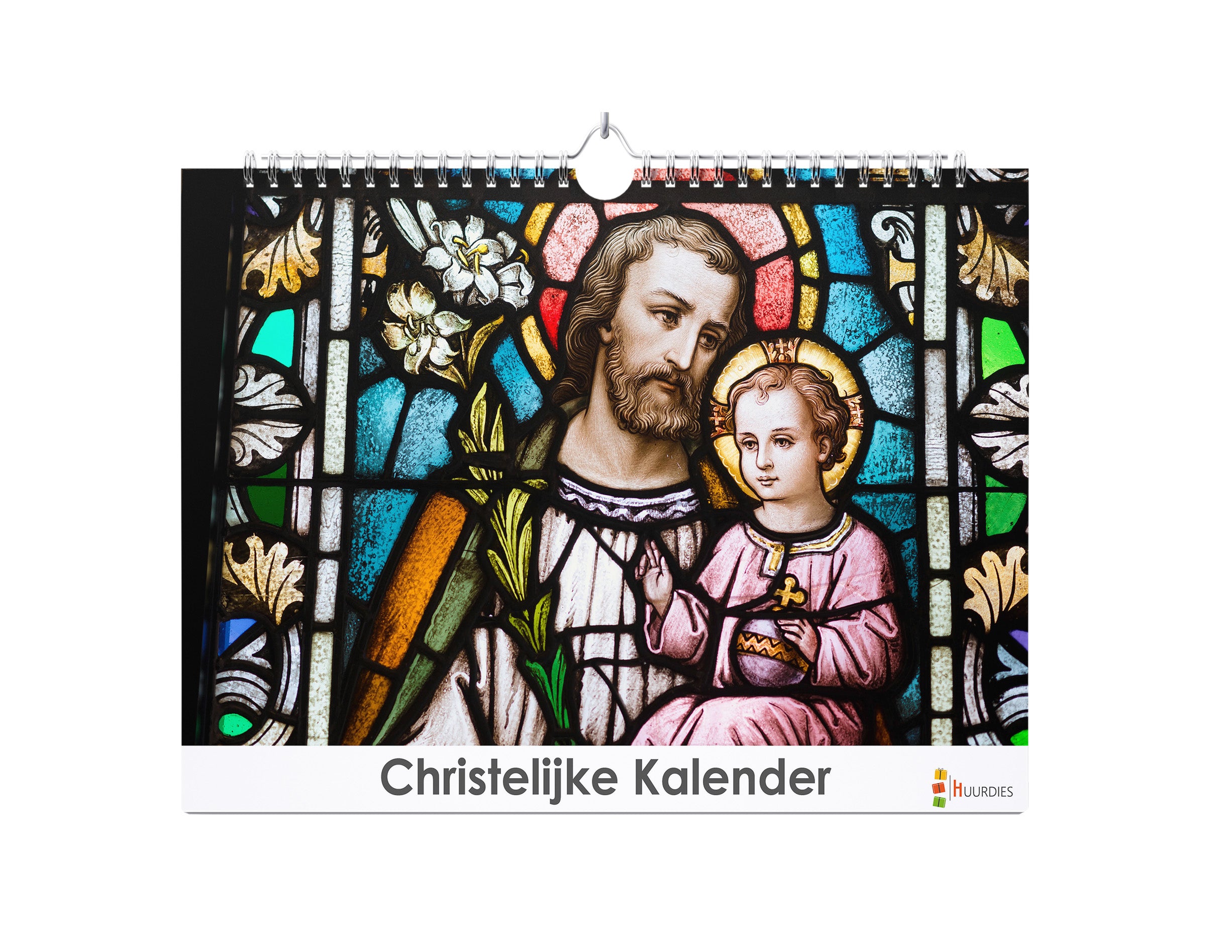 Christelijke verjaardagskalender met afbeelding van christelijke, Huurdies