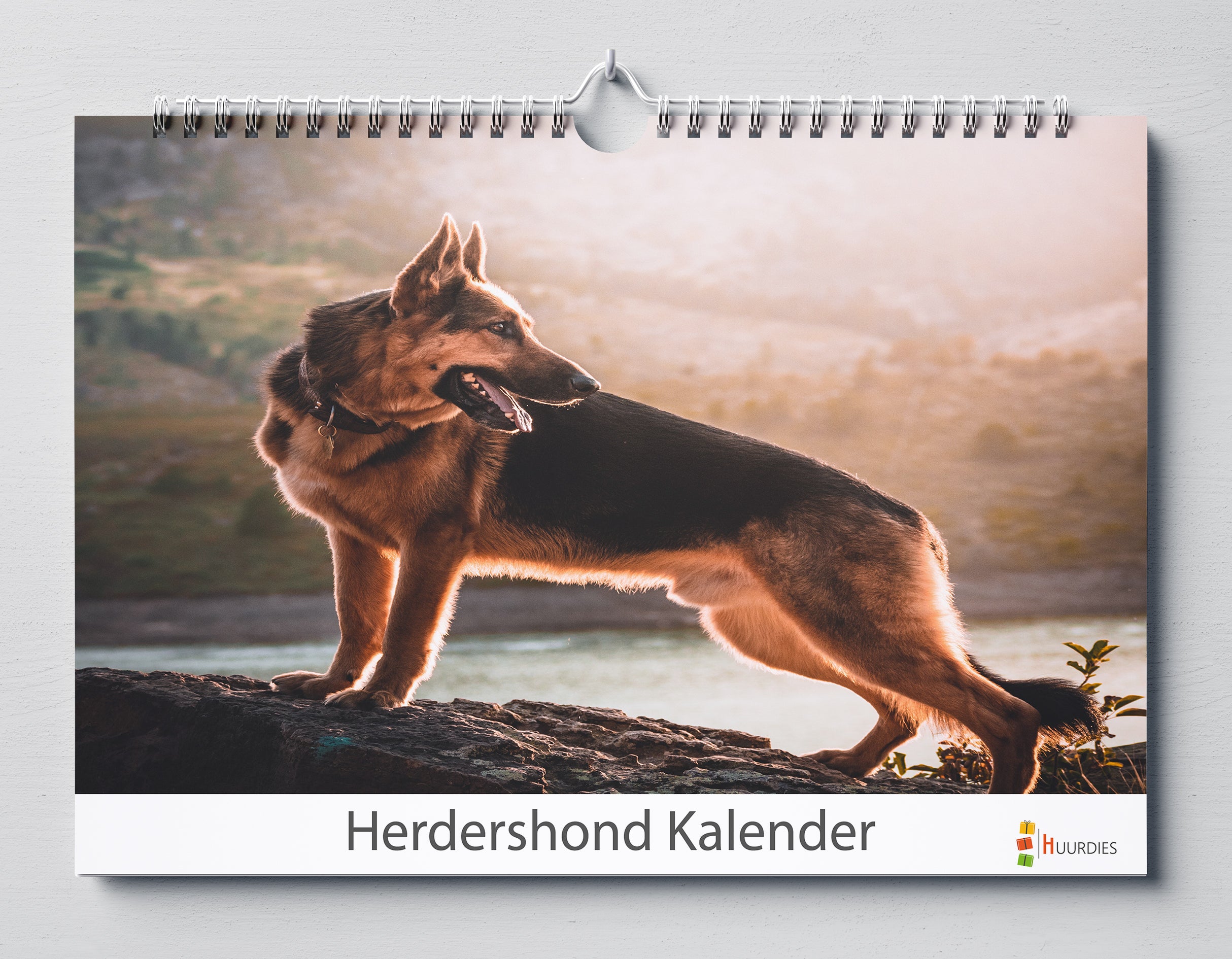 Duitse Herder verjaardagskalender met afbeelding van duitse herder, Huurdies