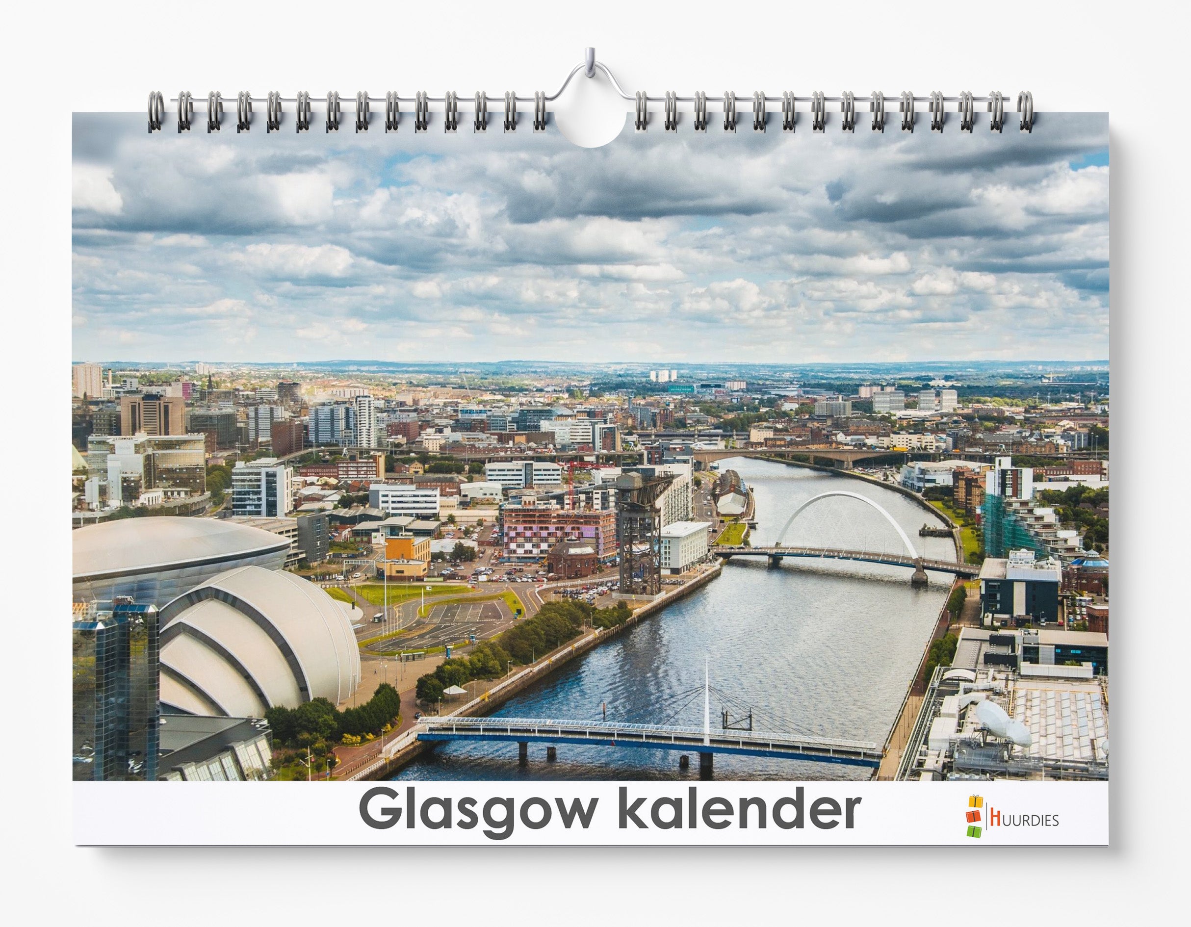 Glasgow verjaardagskalender met afbeelding van glasgow, Huurdies