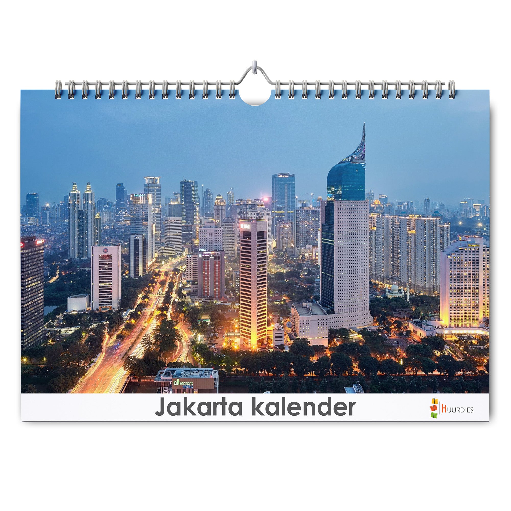 Jakarta verjaardagskalender met afbeelding van jakarta, Huurdies