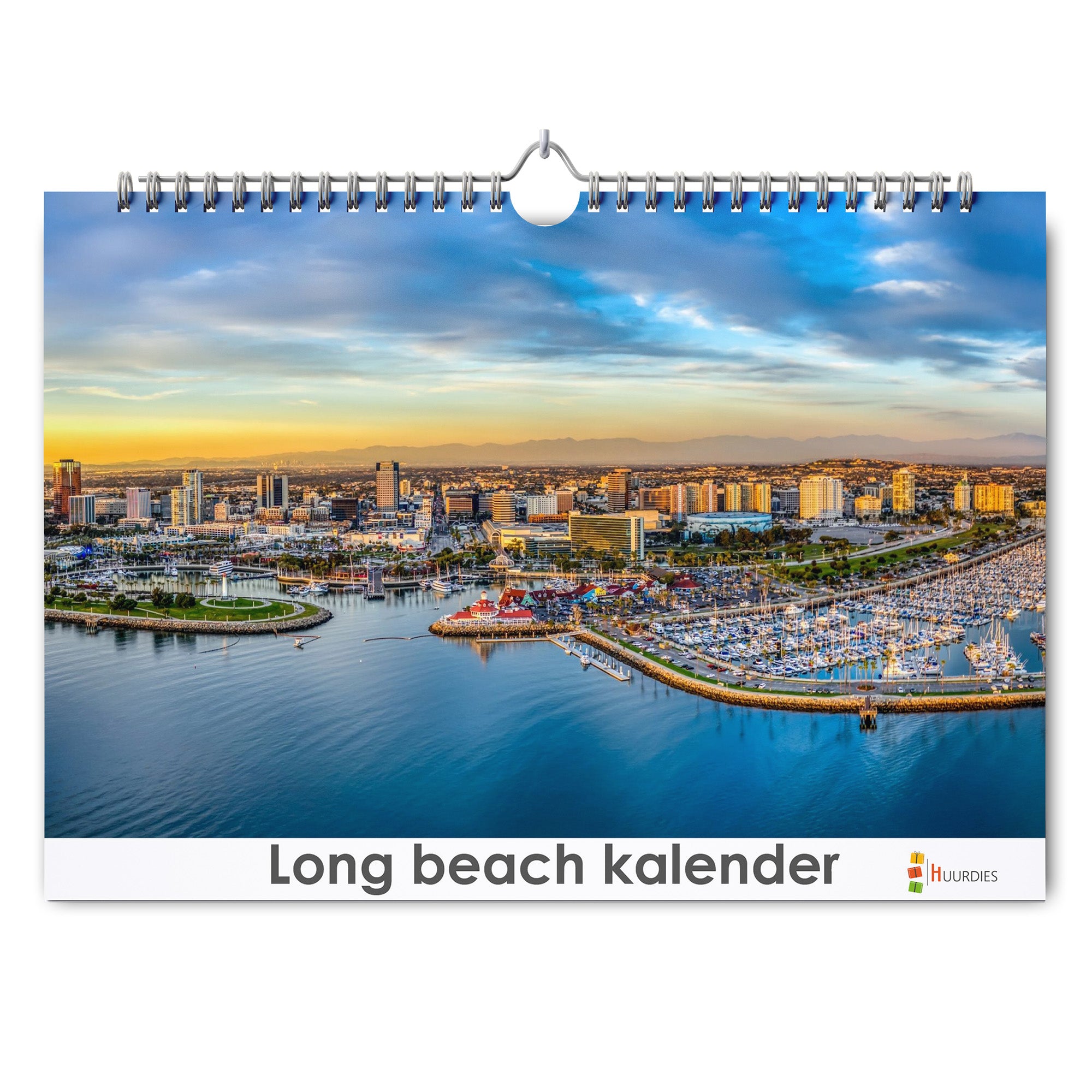 Long Beach verjaardagskalender met afbeelding van long beach, Huurdies