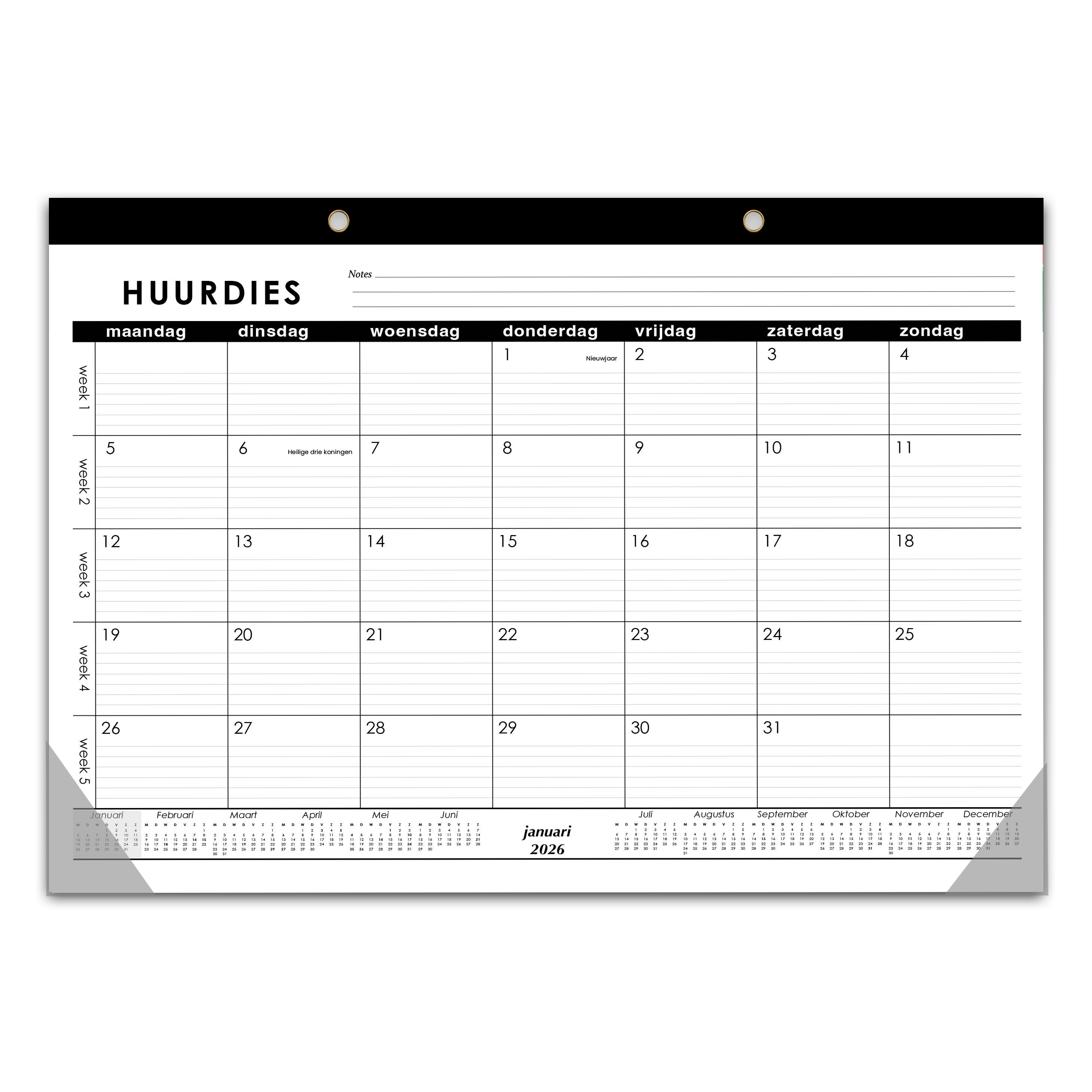 18 maanden bureaukalender