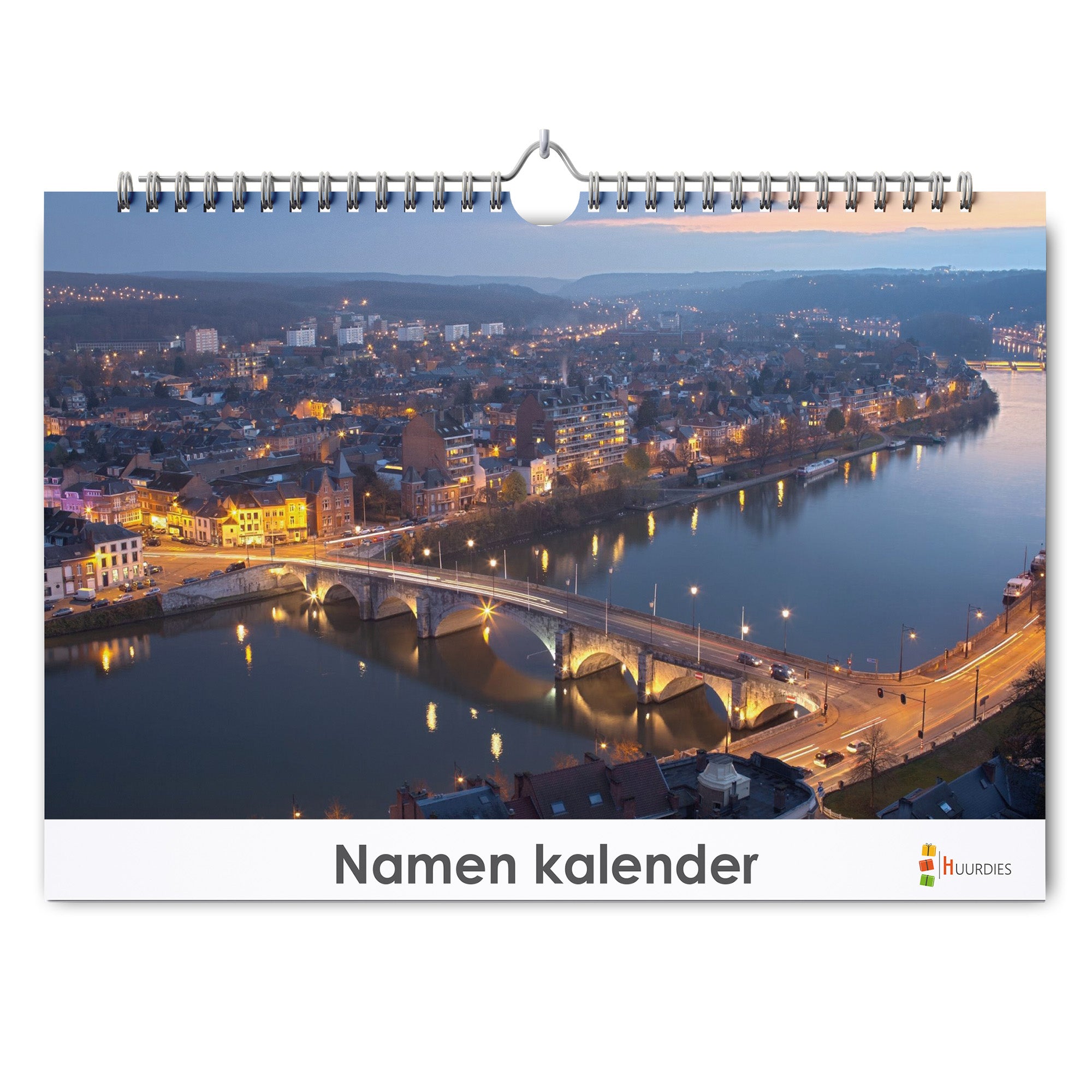 Namen verjaardagskalender met afbeelding van namen, Huurdies