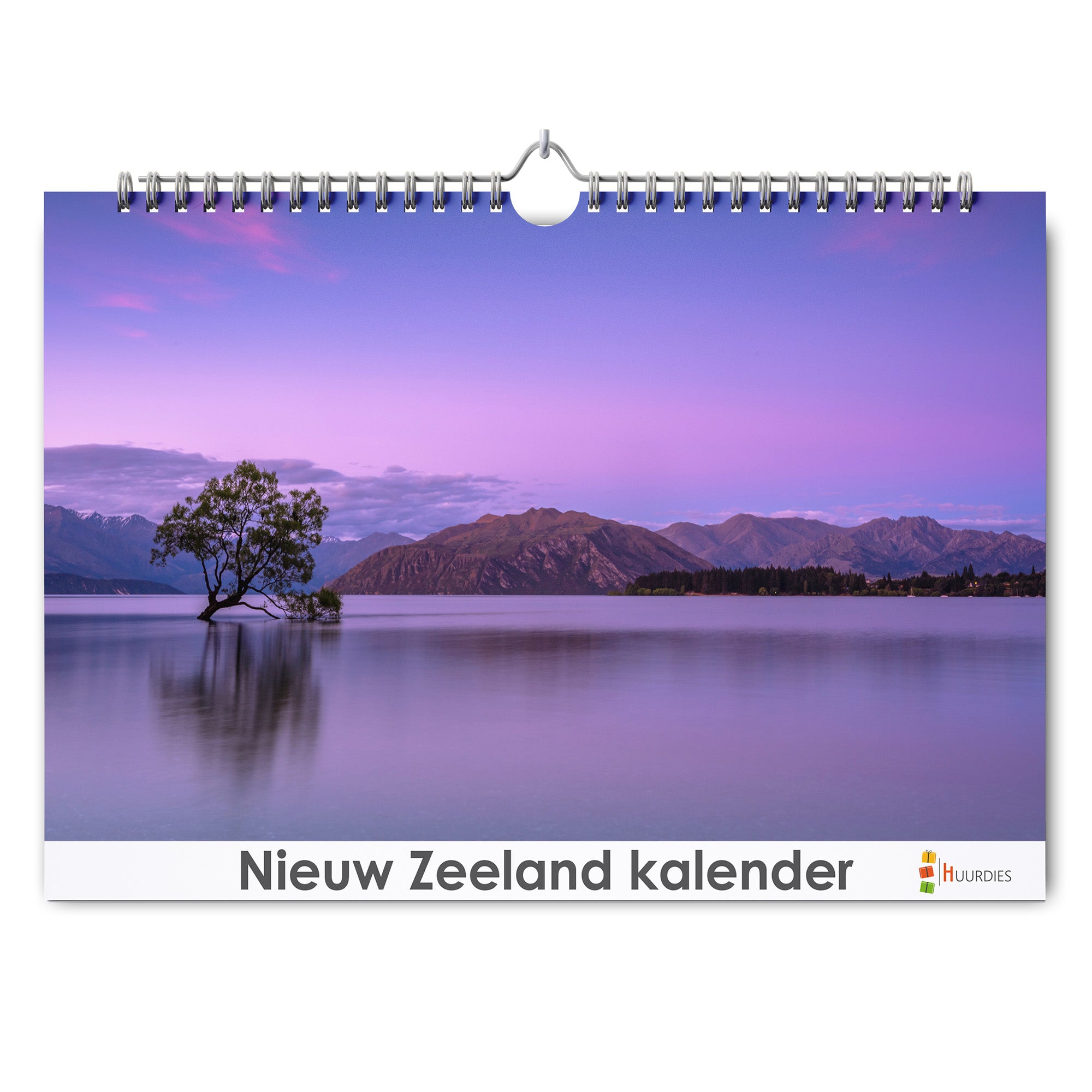Nieuw-Zeeland verjaardagskalender met afbeelding van nieuw-zeeland, Huurdies
