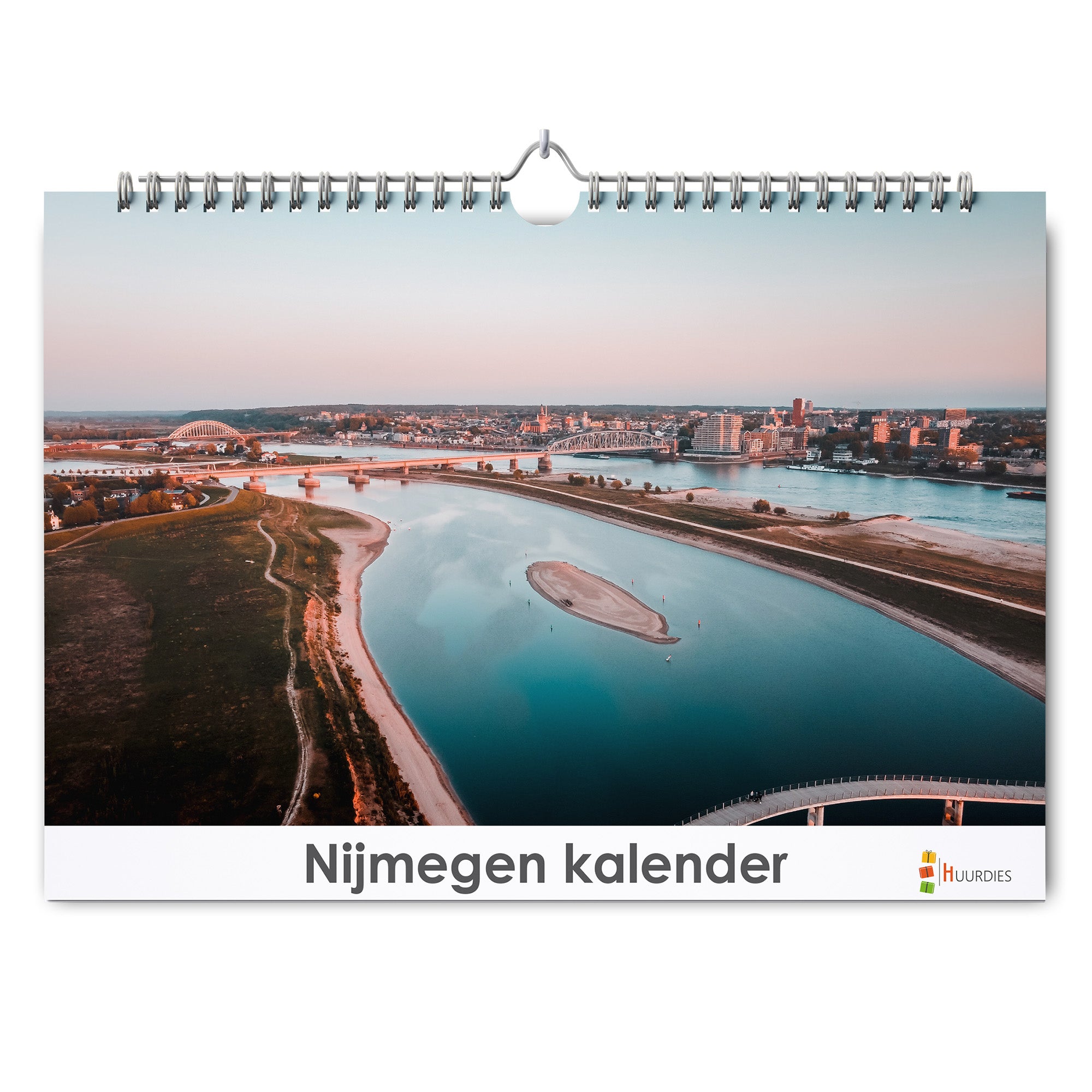 Nijmegen verjaardagskalender met afbeelding van nijmegen, Huurdies