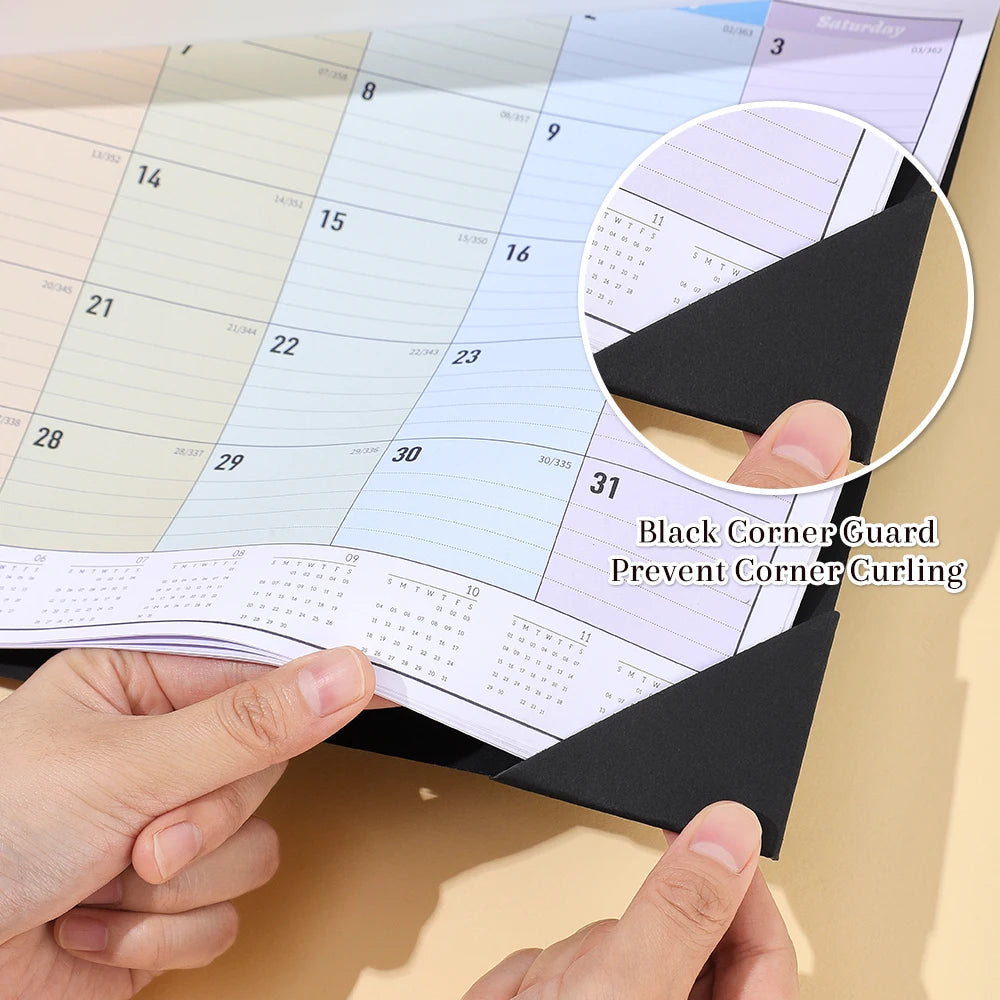 2026 maandplanner met transparante cover
