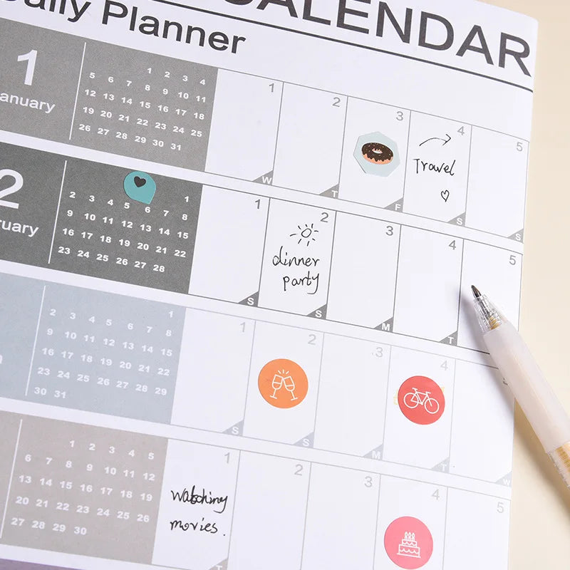 2026 jaarplanner - Engelstalig