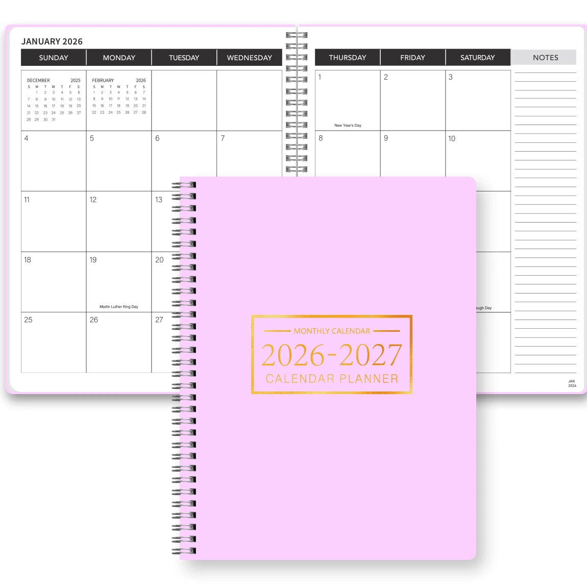 paarse PVC Planner Vooraanzicht