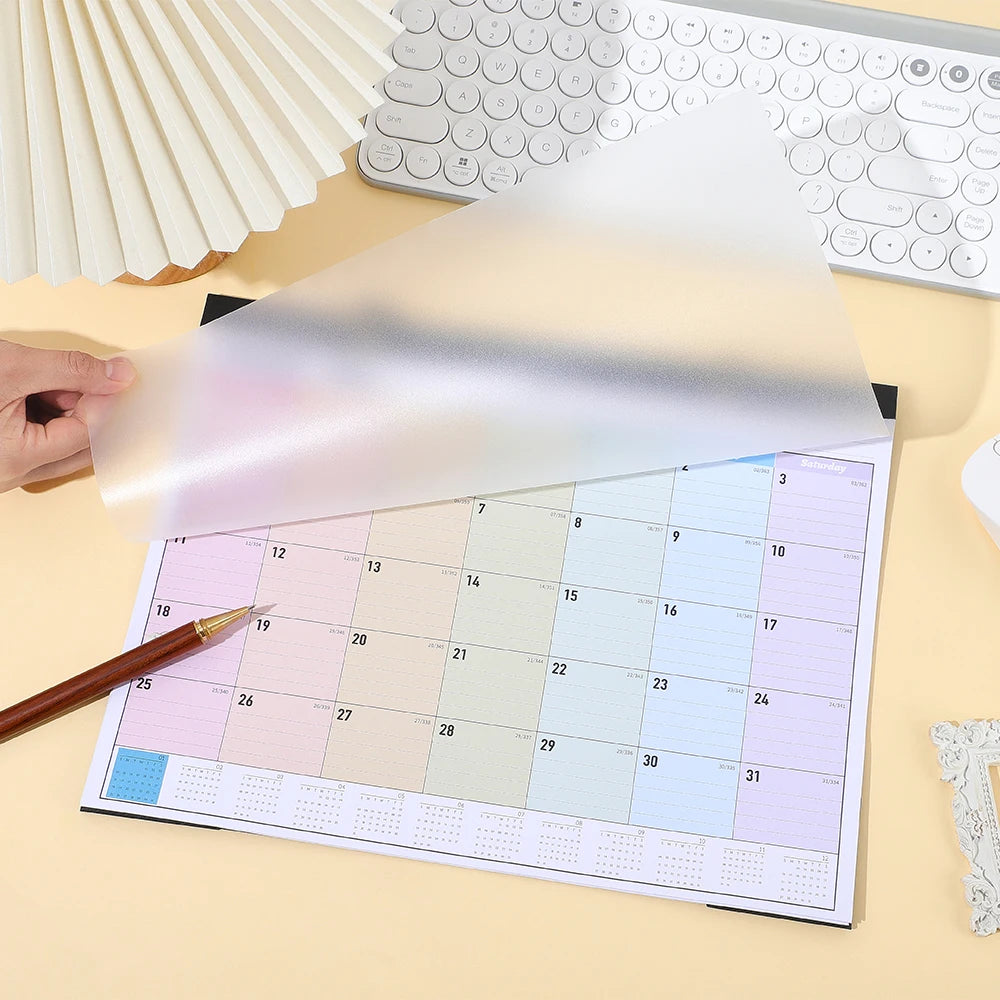 2026 maandplanner met transparante cover