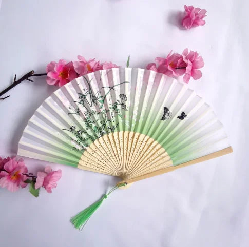 Retro Chinese Handwaaier – Opvouwbare Waaier