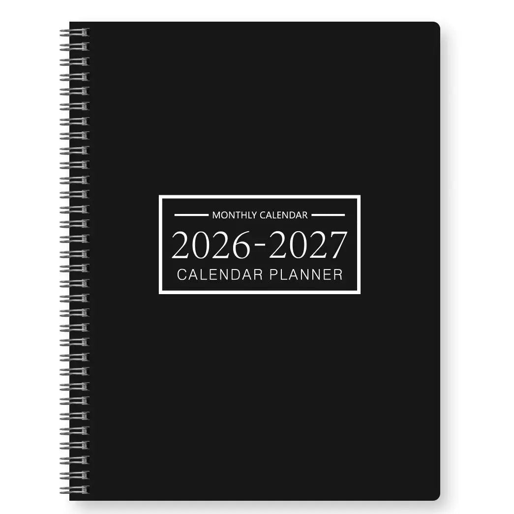 Zwarte PVC Planner Vooraanzicht