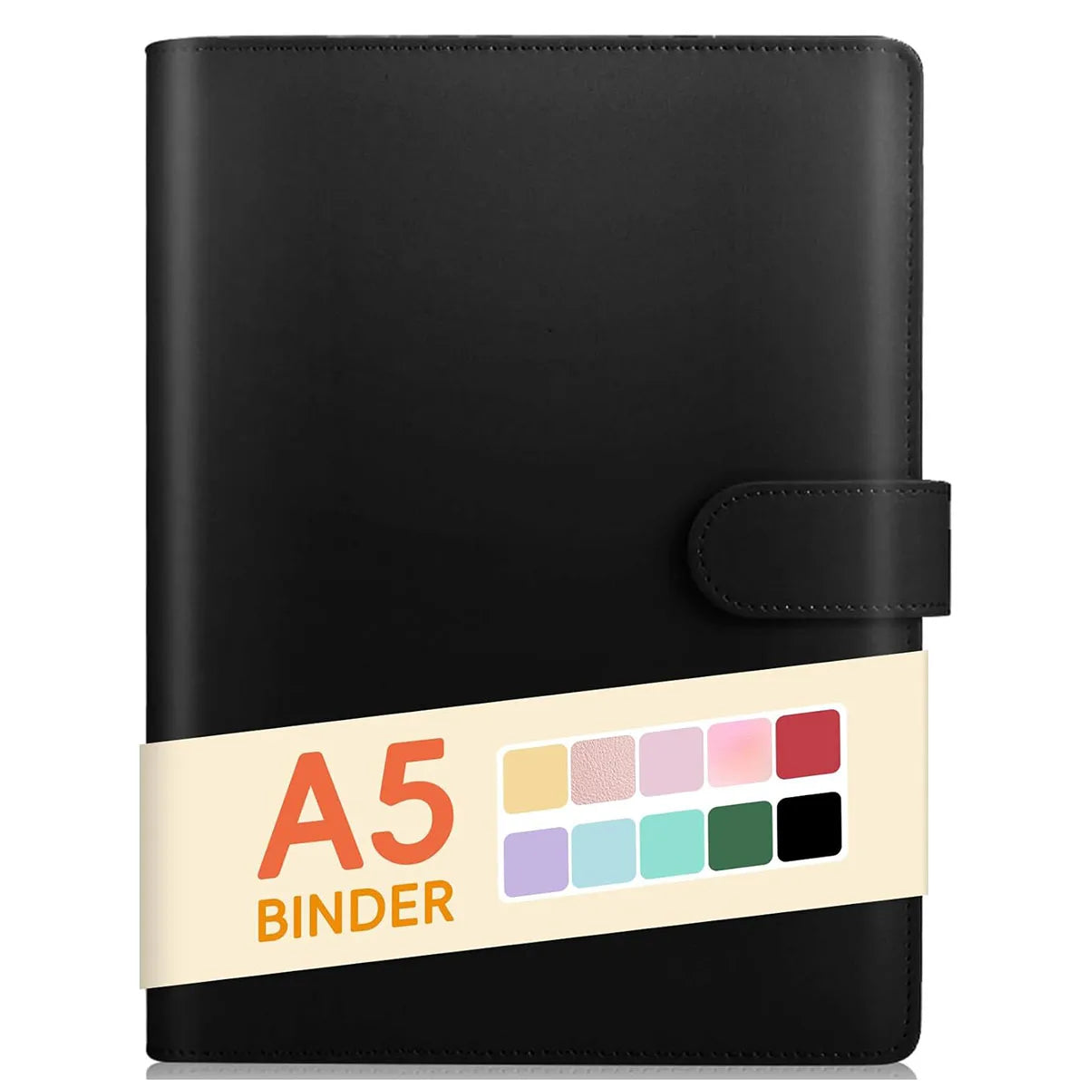 A5 Ringband PU leren omslag