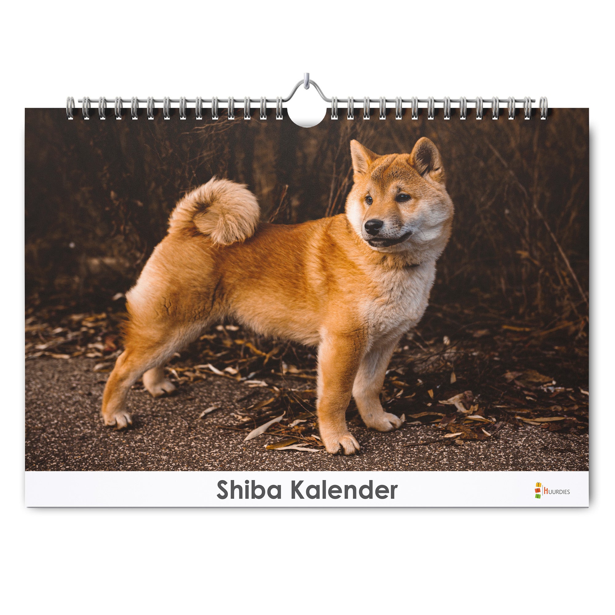 Shiba verjaardagskalender met afbeelding van shiba, Huurdies