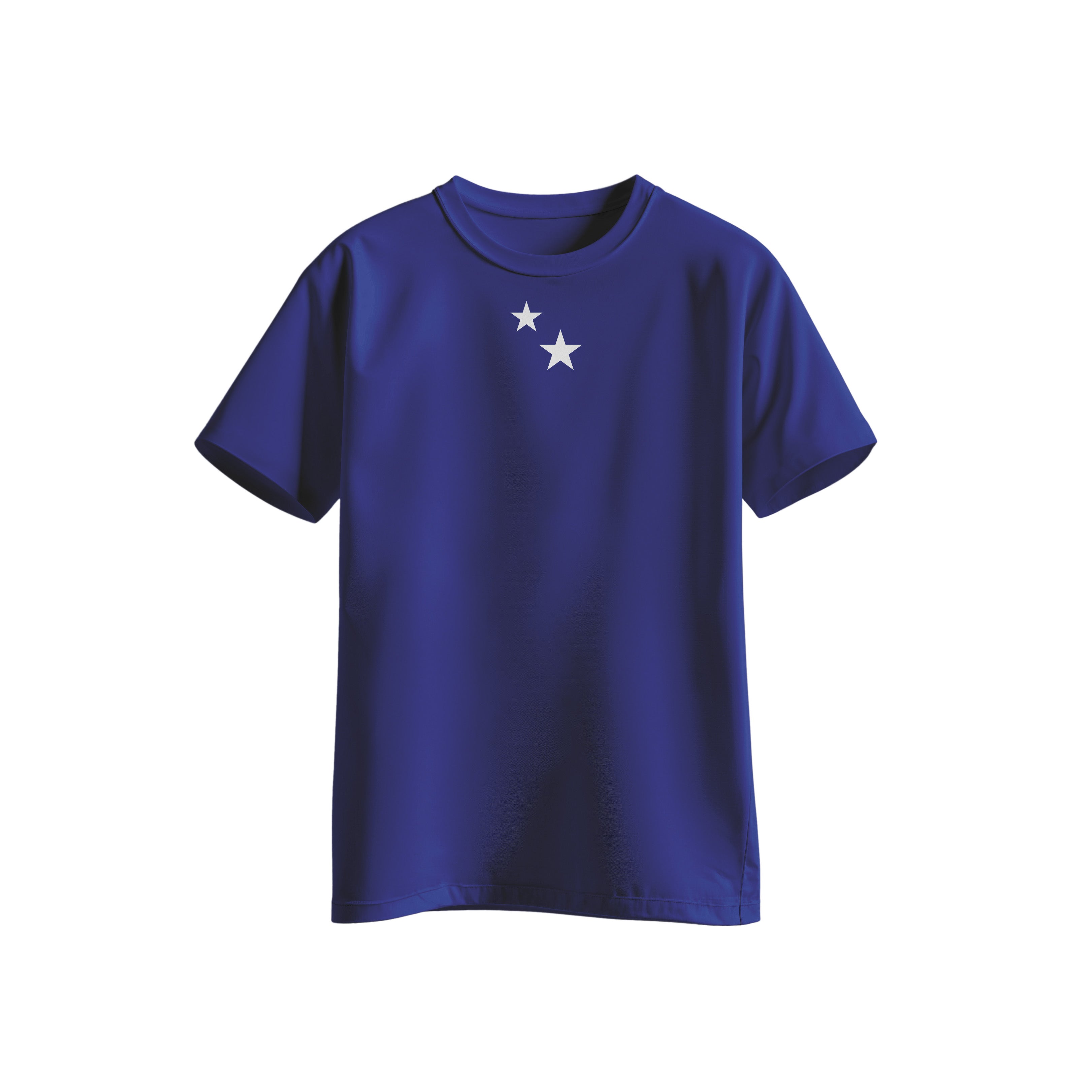 Curaçao T-shirt zwart met vlaglogo midden borst casual stijl