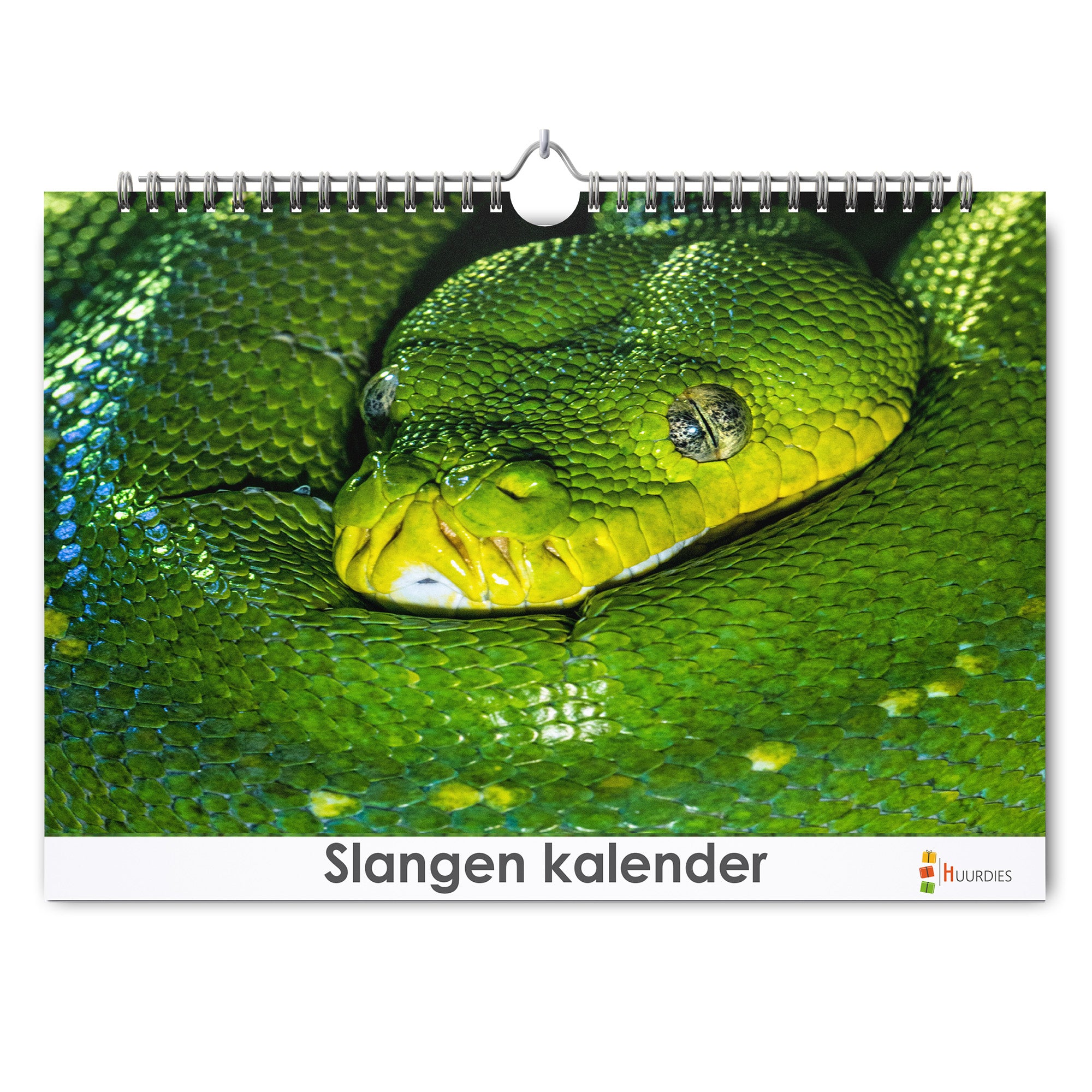 Slangen verjaardagskalender met afbeelding van slangen, Huurdies