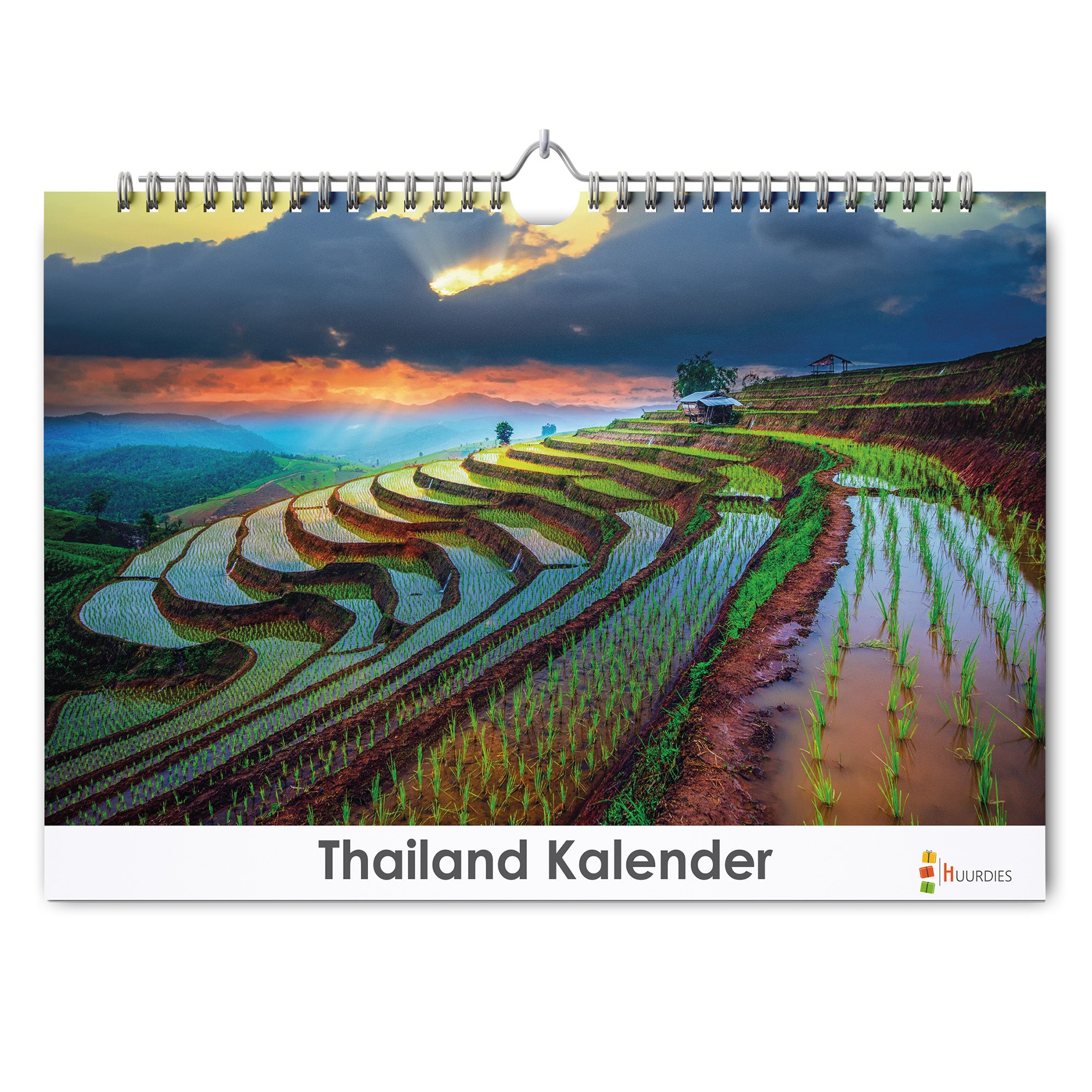 Thailand verjaardagskalender met afbeelding van thailand, Huurdies