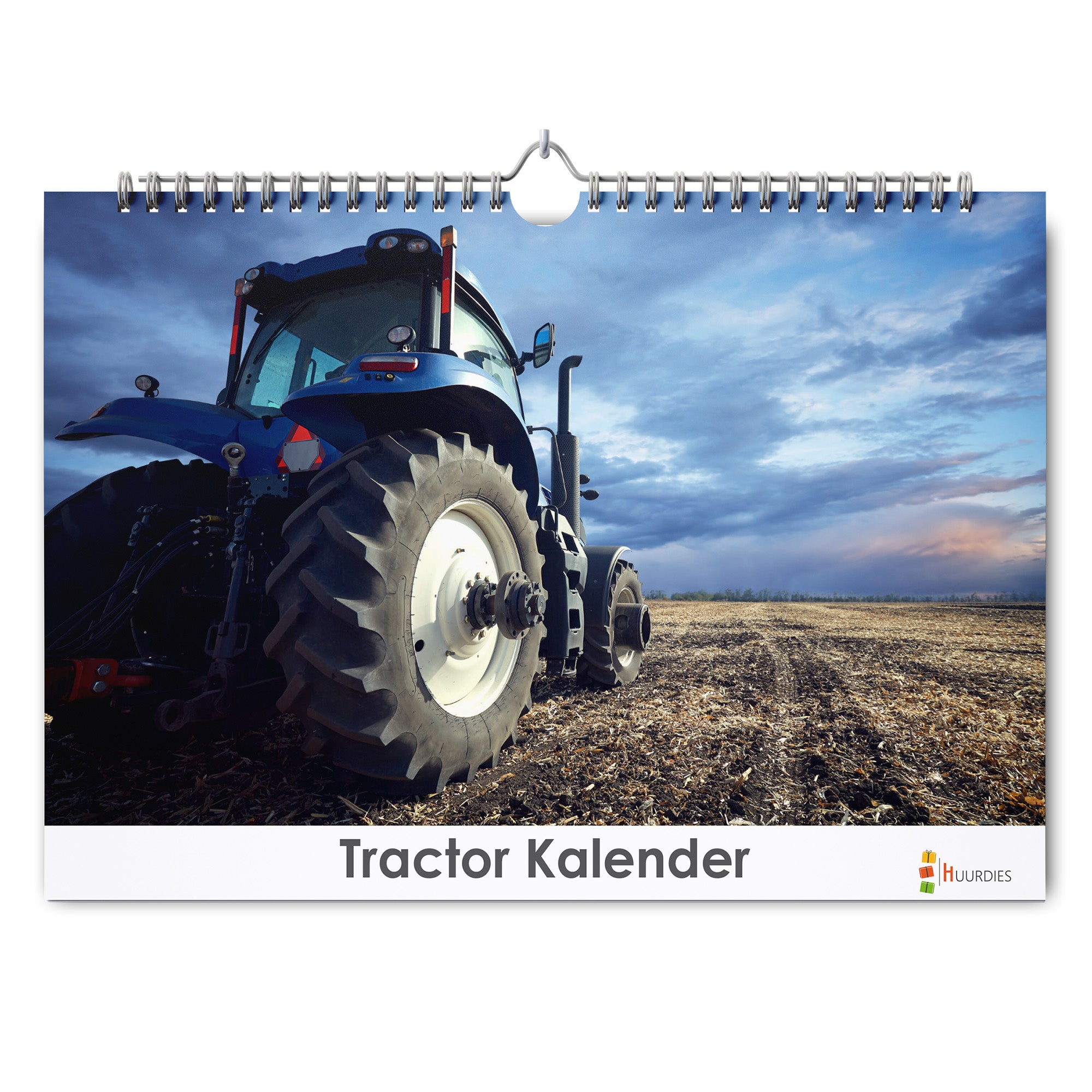 Tractor verjaardagskalender met afbeelding van tractor, Huurdies