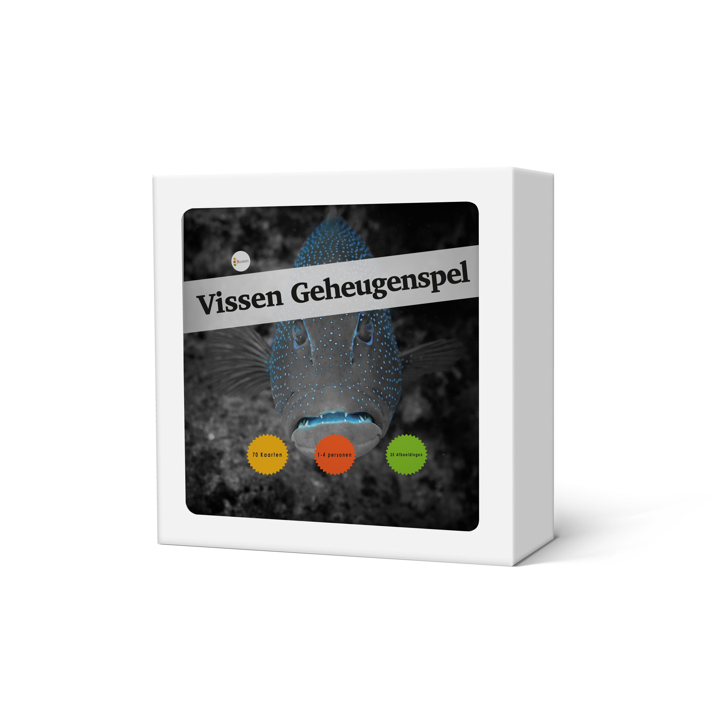 Vissen geheugenspel doosje