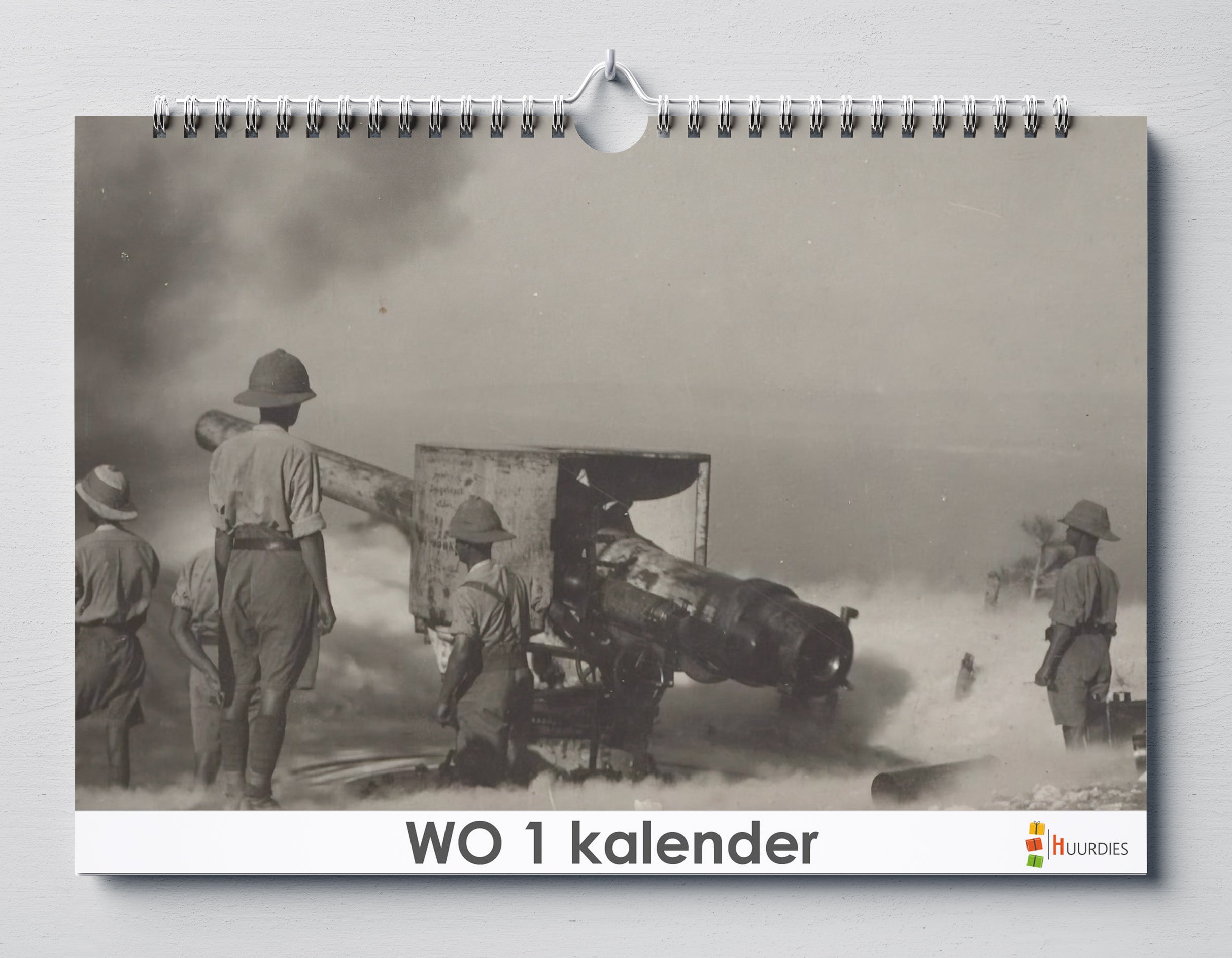 1e Wereldoorlog verjaardagskalender met afbeelding van 1e wereldoorlog, Huurdies