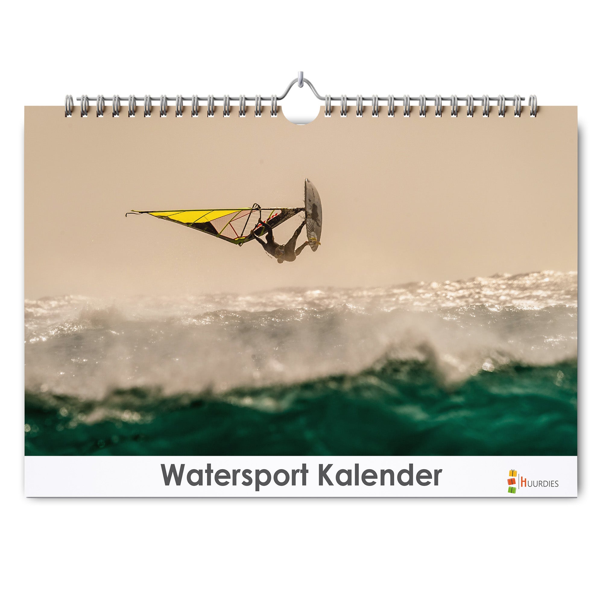 Watersport verjaardagskalender met afbeelding van watersport, Huurdies