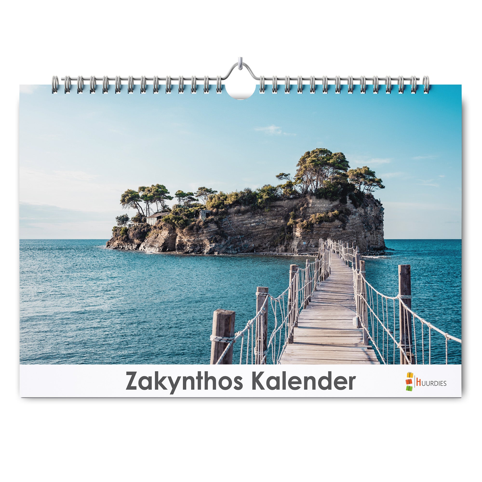 Zakynthos verjaardagskalender met afbeelding van zakynthos, Huurdies