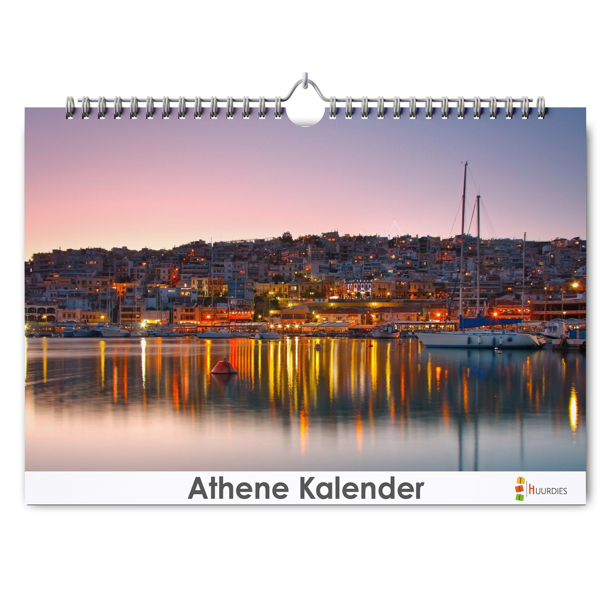 Athene verjaardagskalender met afbeelding van athene, Huurdies