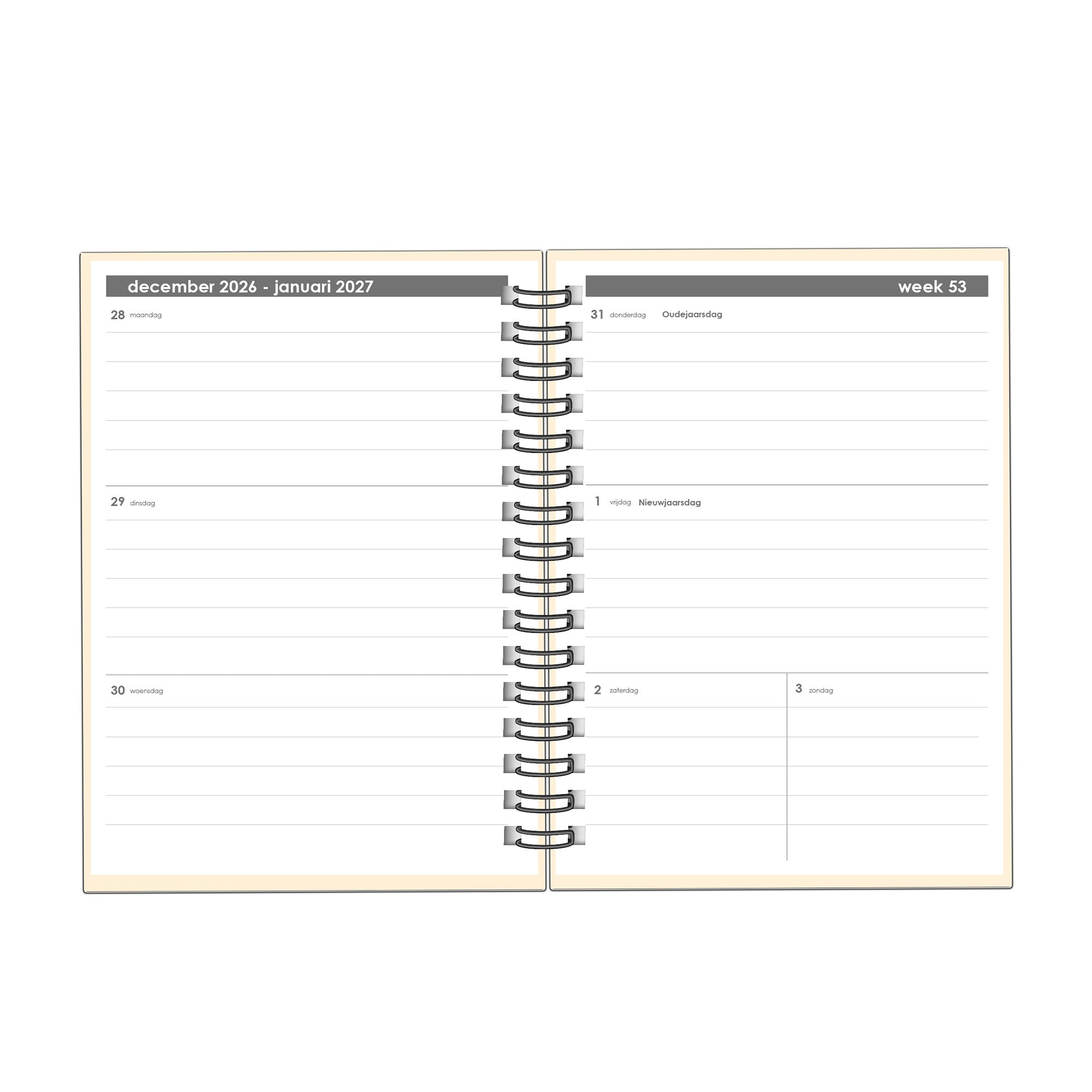 Hardcover agenda 2027 - Huurdies