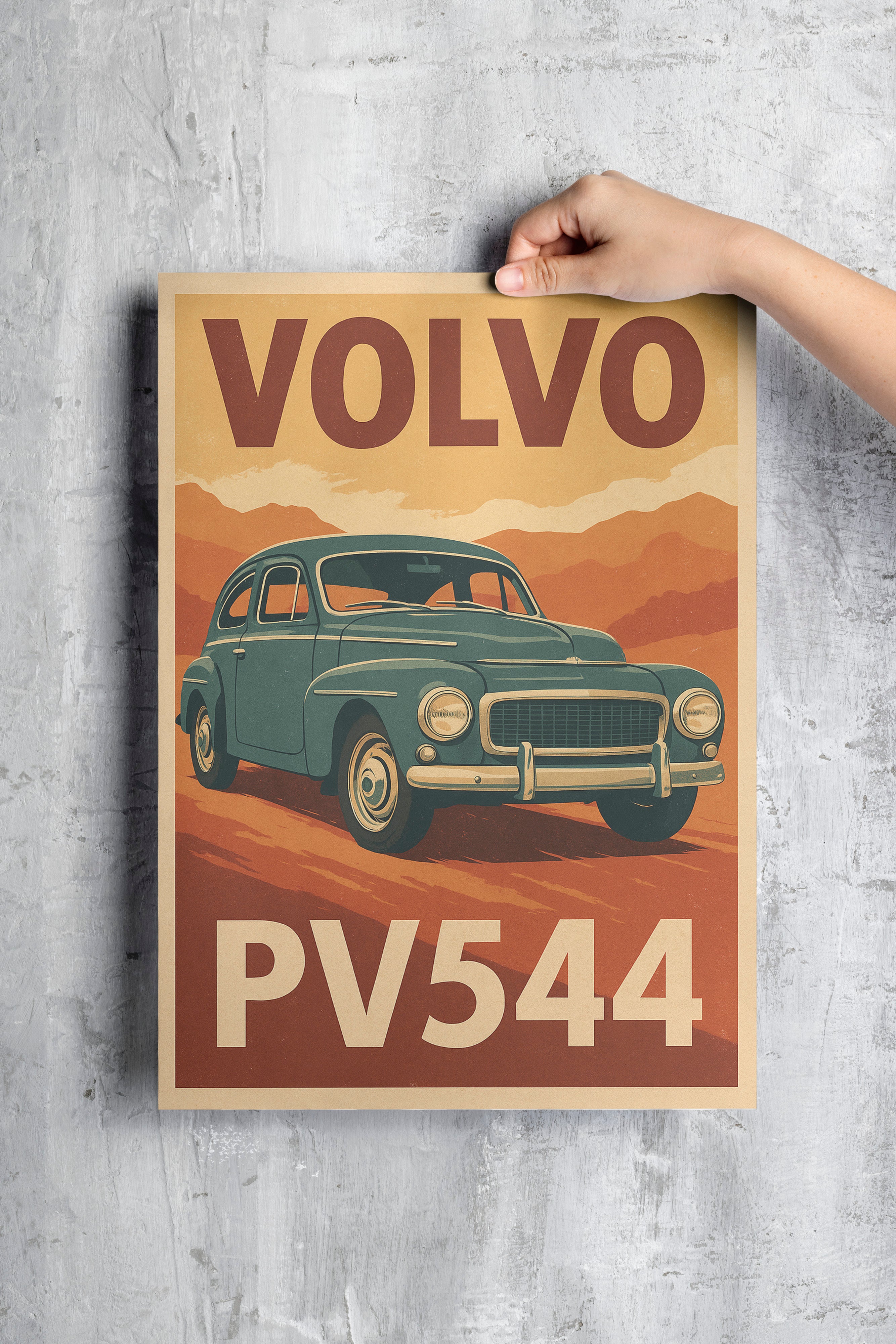 Retro Car Poster - Huurdies